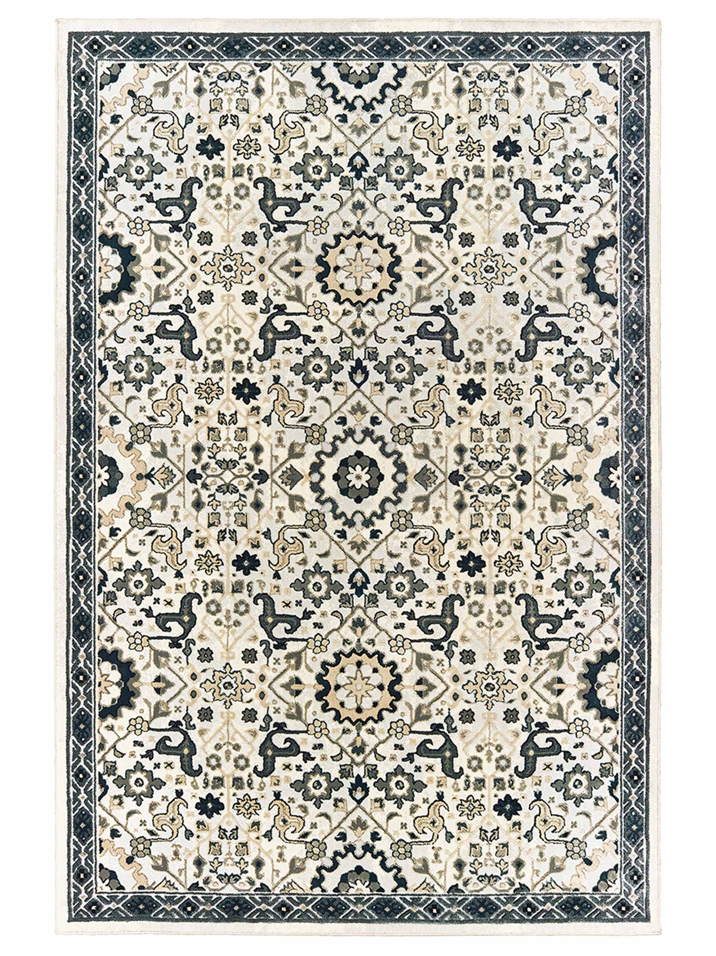 Oriental Weavers BOWEN 073J2 Ivory Casual Machinemade Rug