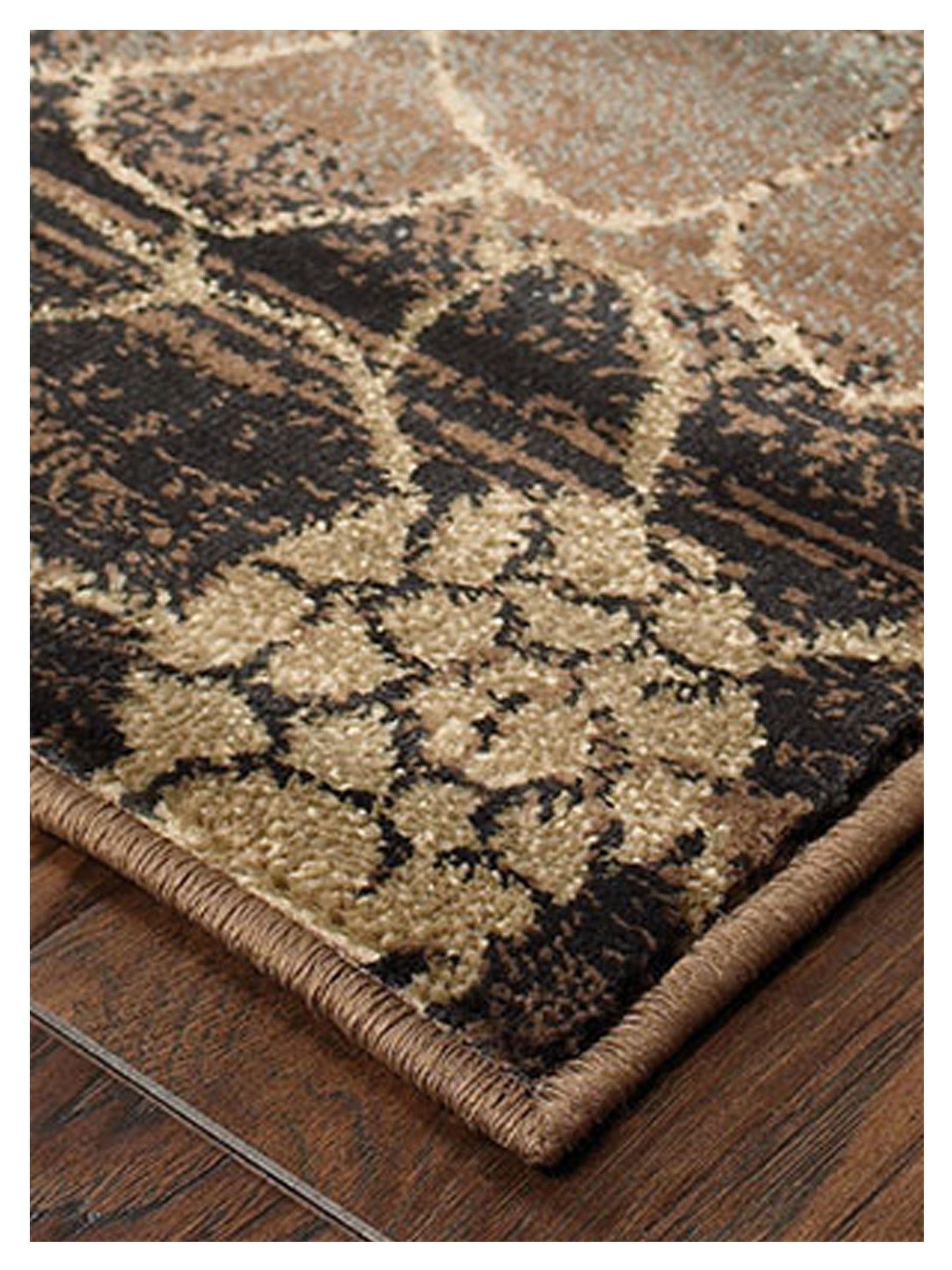 Oriental Weavers Hudson 074A1 Brown Beige Casual Loom Rug