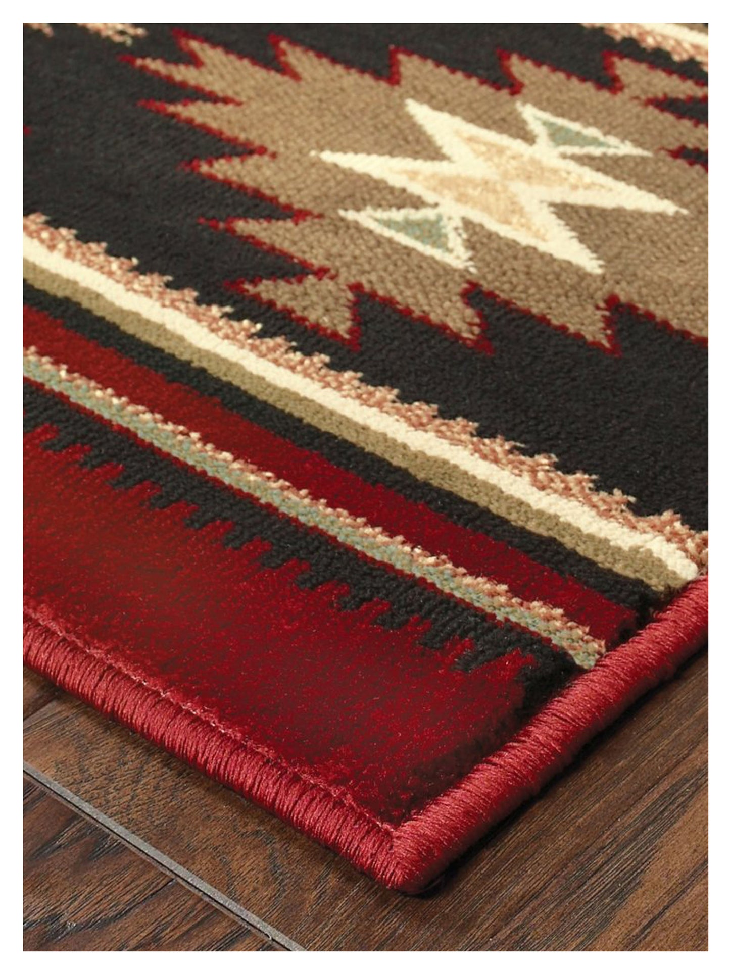 Oriental Weavers Hudson 087K1 Red Green Casual Loom Rug