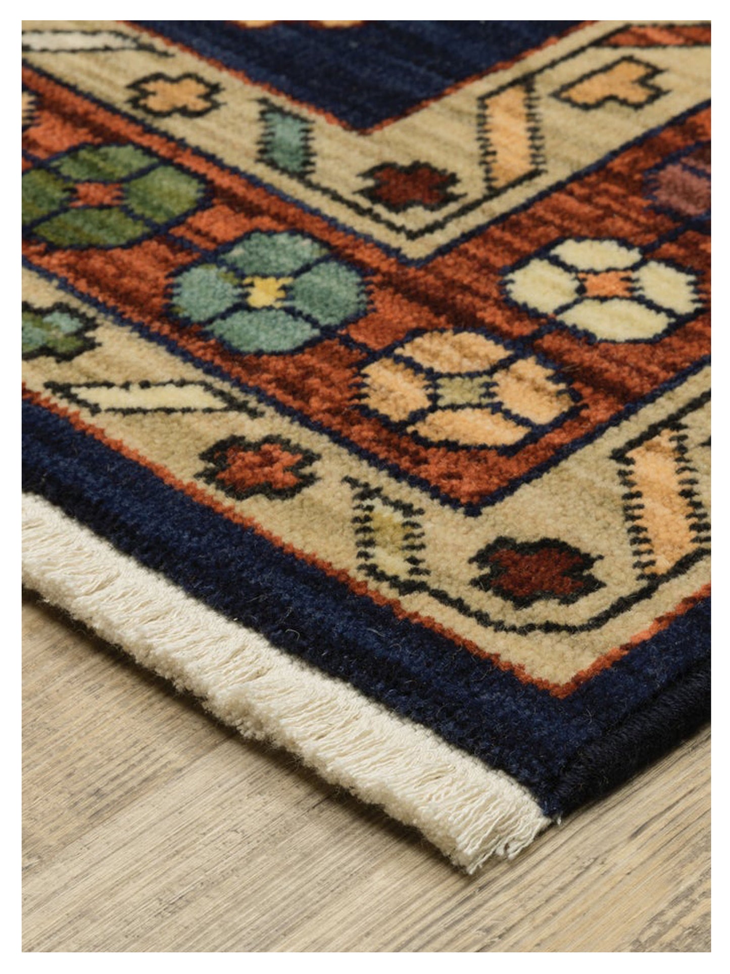 Oriental Weavers LILIHAN 090B6 Blue Red Traditional Machinemade Rug