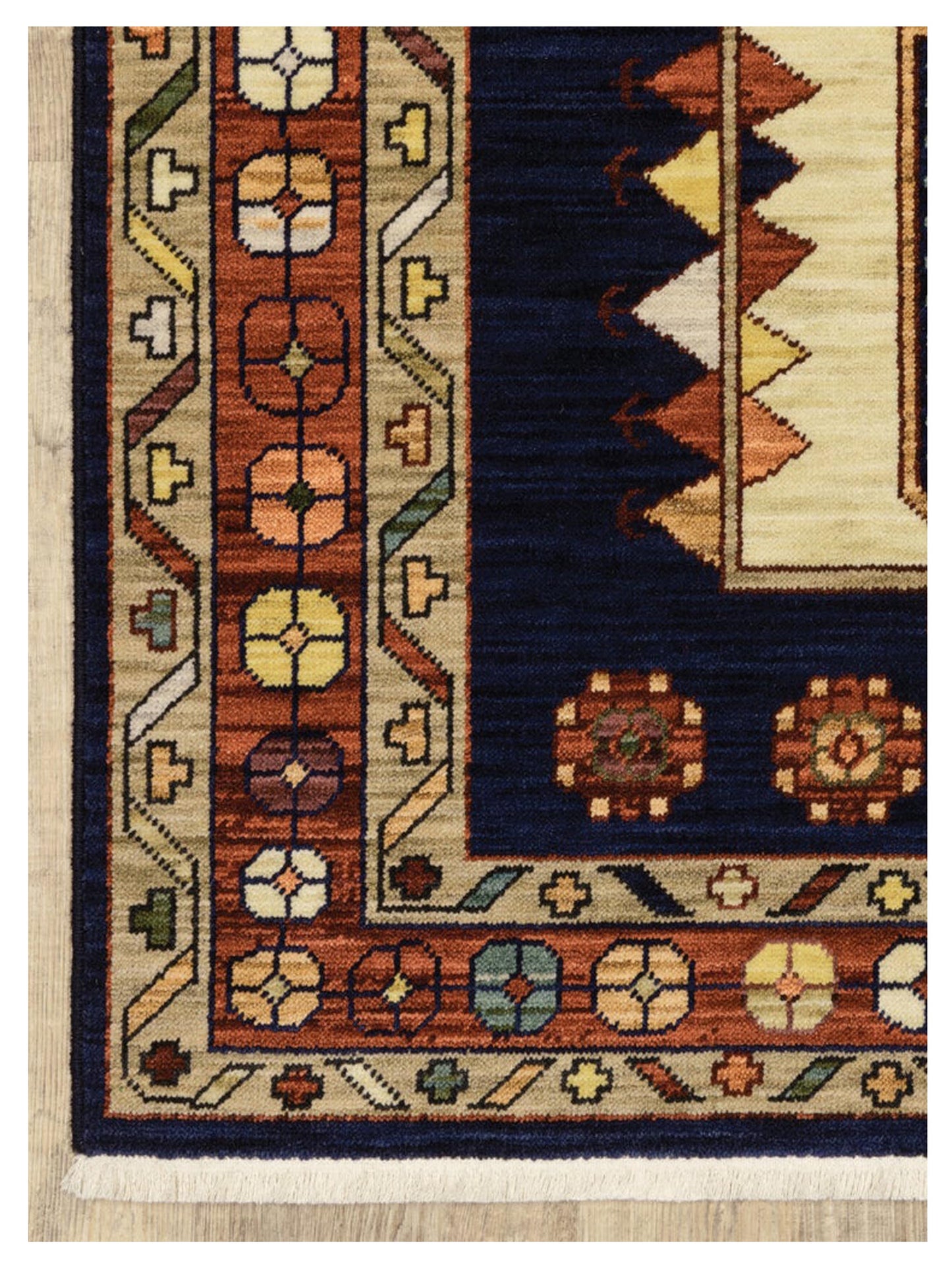 Oriental Weavers LILIHAN 090B6 Blue Red Traditional Machinemade Rug