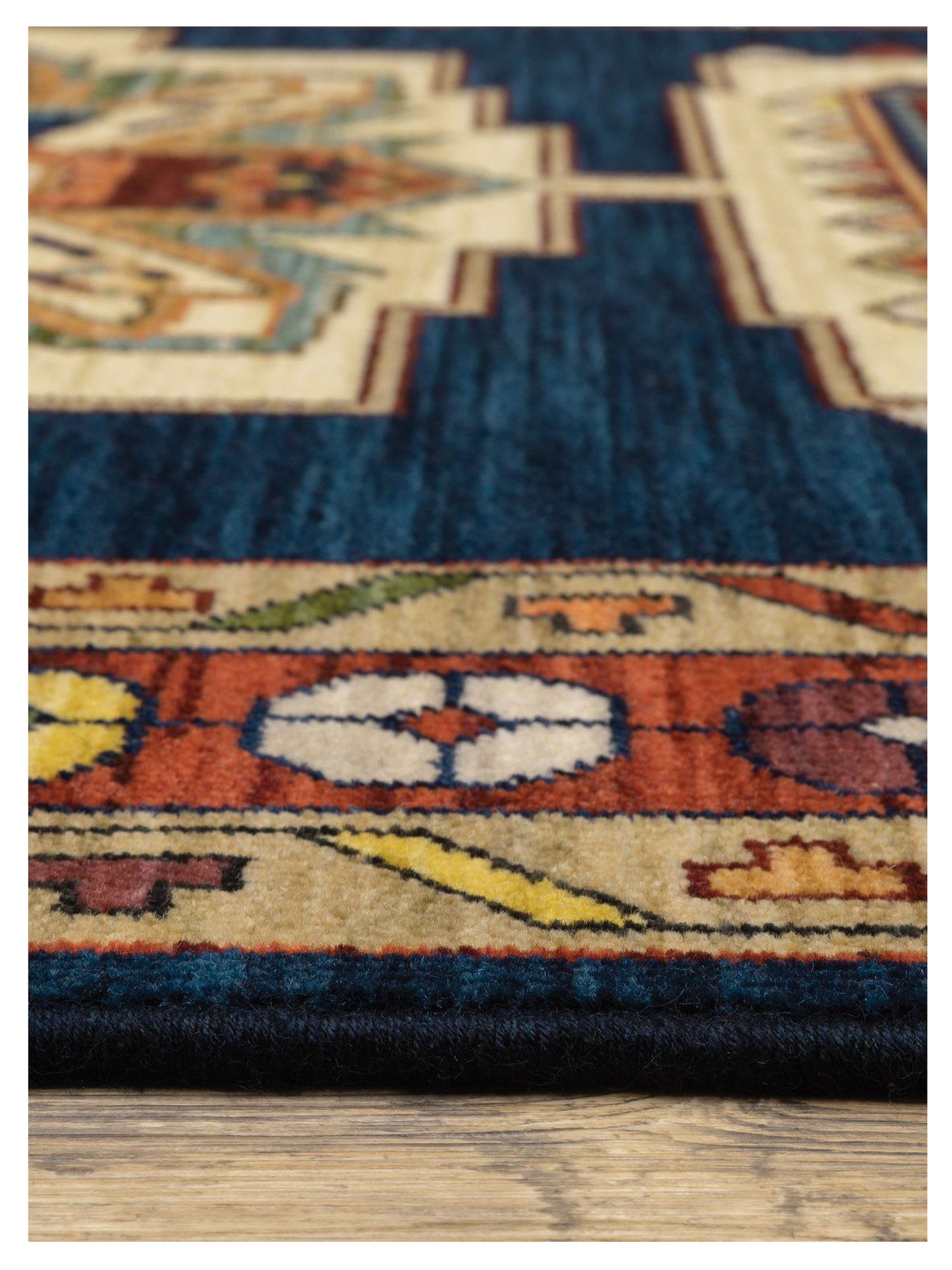 Oriental Weavers LILIHAN 090B6 Blue Red Traditional Machinemade Rug