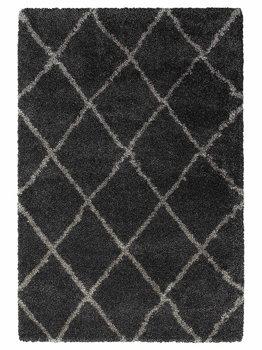 Oriental Weavers Henderson 090K1 Charcoal Shag Machinemade Rug