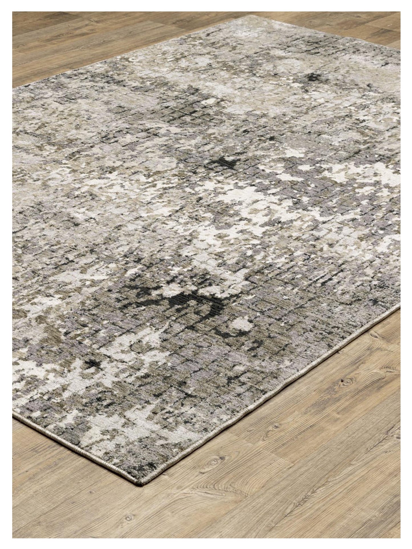 Oriental Weavers NEBULOUS 091D9 Grey Beige Contemporary Machinemade Rug