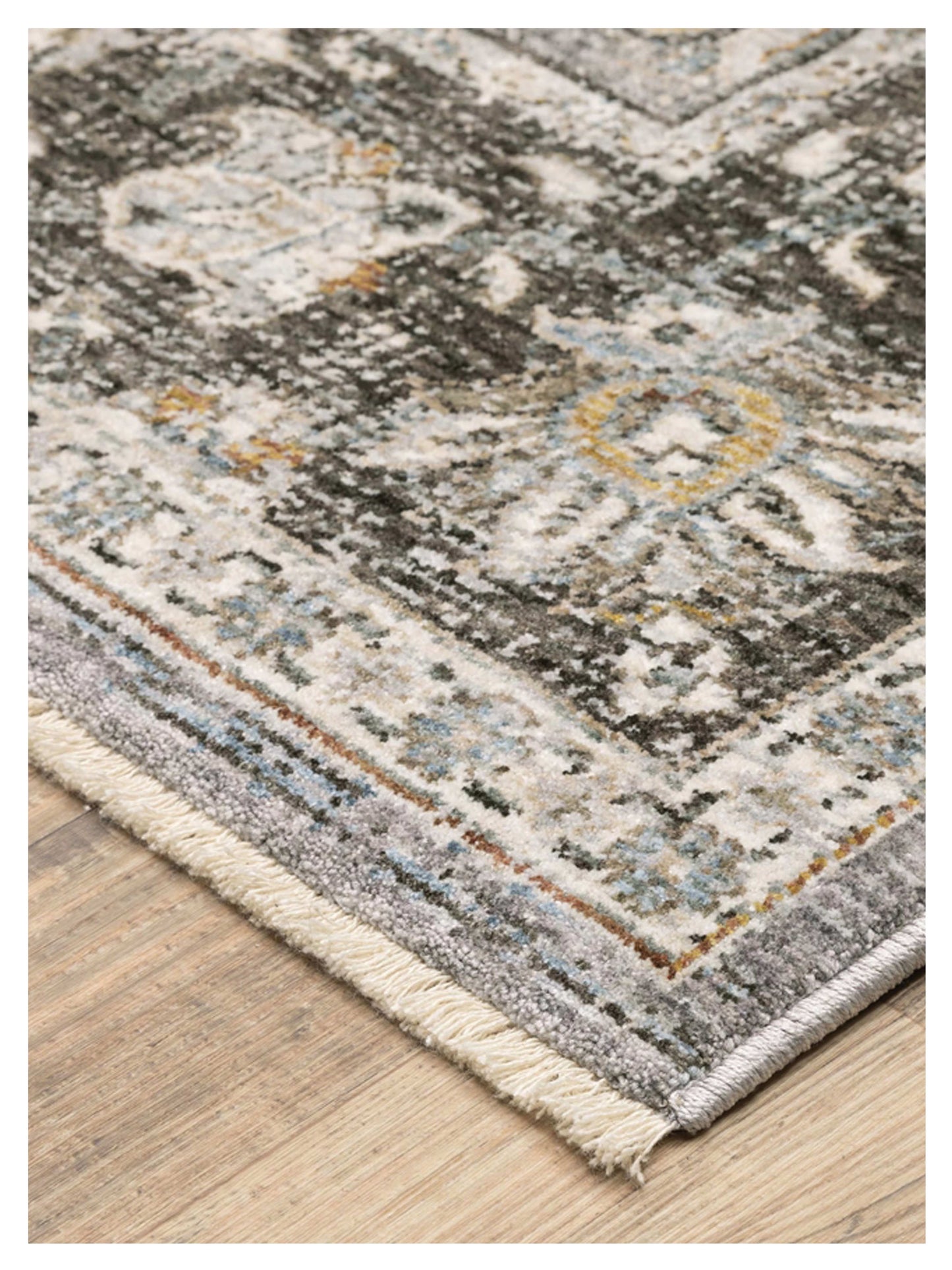 Oriental Weavers Maharaja 091E1 Grey Blue Traditional Machinemade Rug