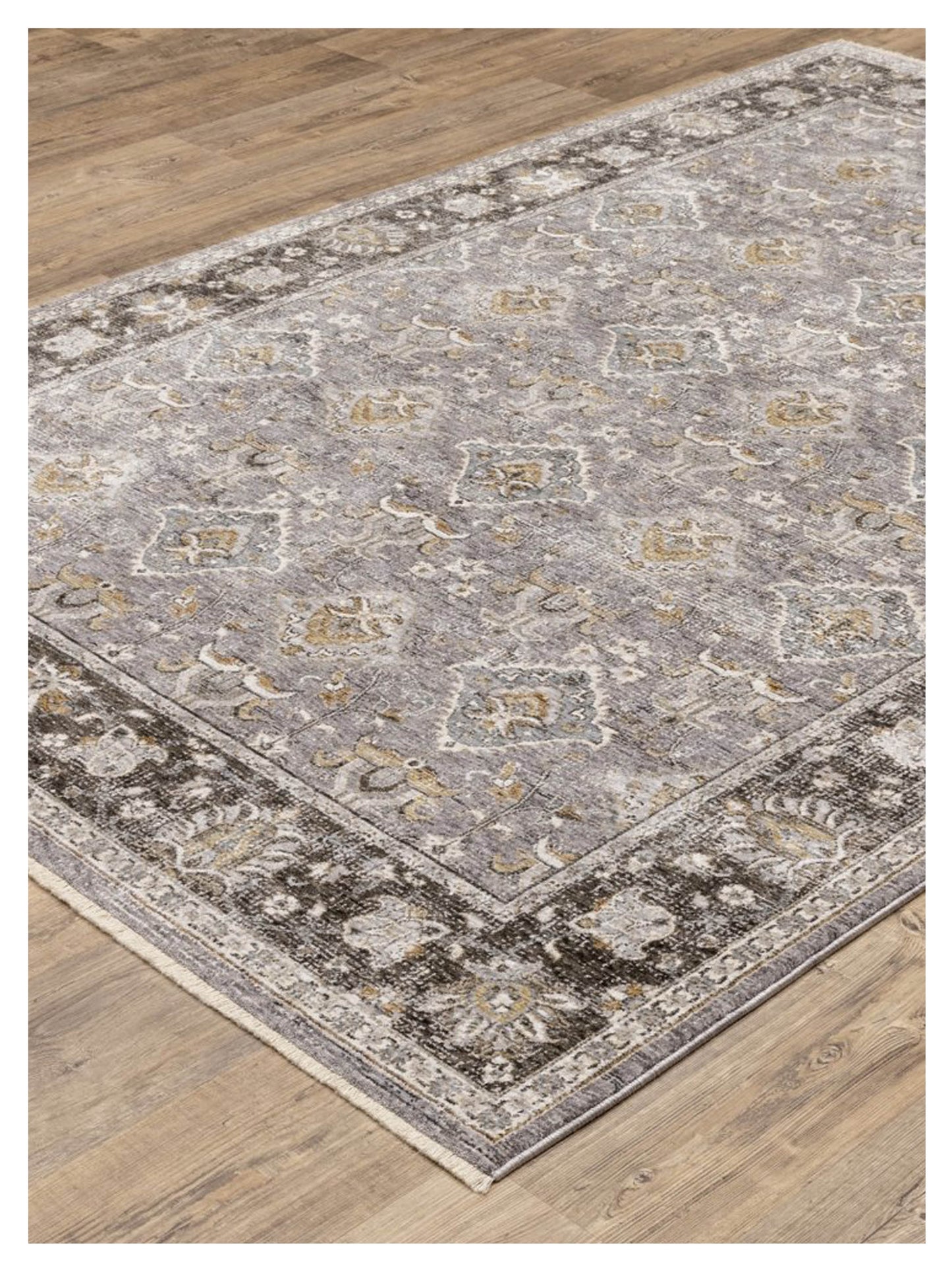 Oriental Weavers Maharaja 091E1 Grey Blue Traditional Machinemade Rug