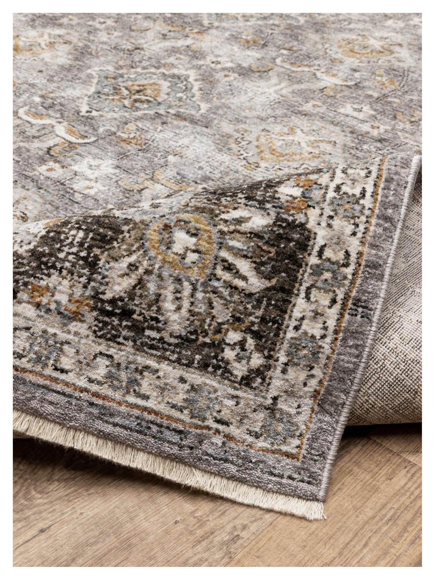 Oriental Weavers Maharaja 091E1 Grey Blue Traditional Machinemade Rug