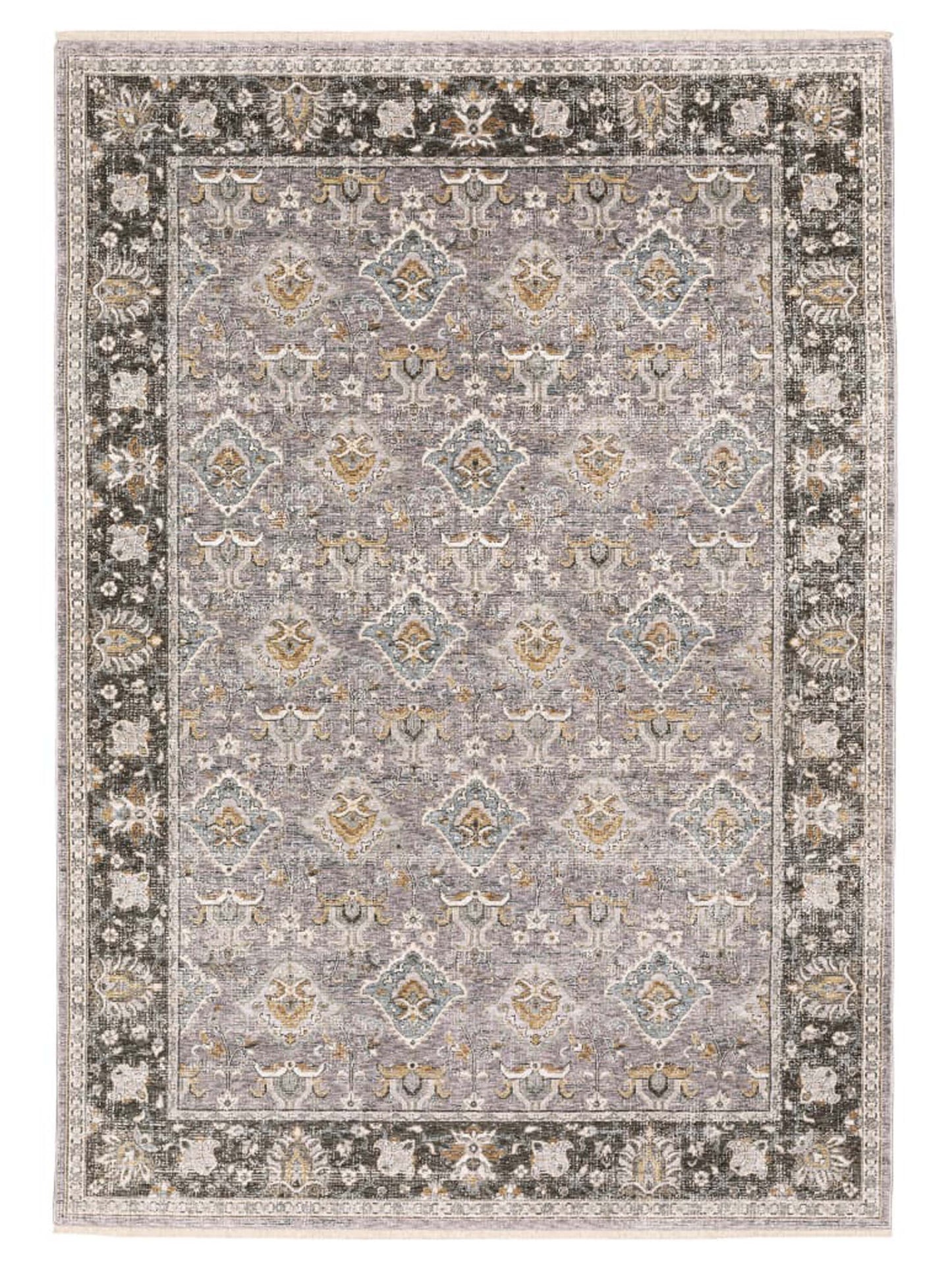 Oriental Weavers Maharaja 091E1 Grey Traditional Machinemade Rug