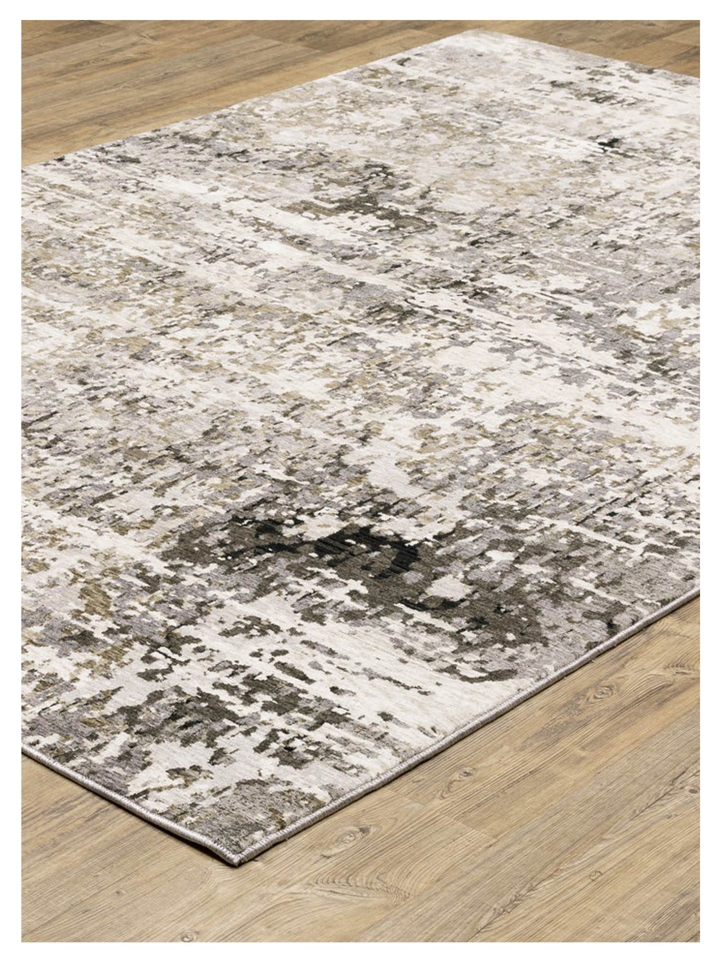 Oriental Weavers NEBULOUS 091L9 Grey Beige Contemporary Machinemade Rug