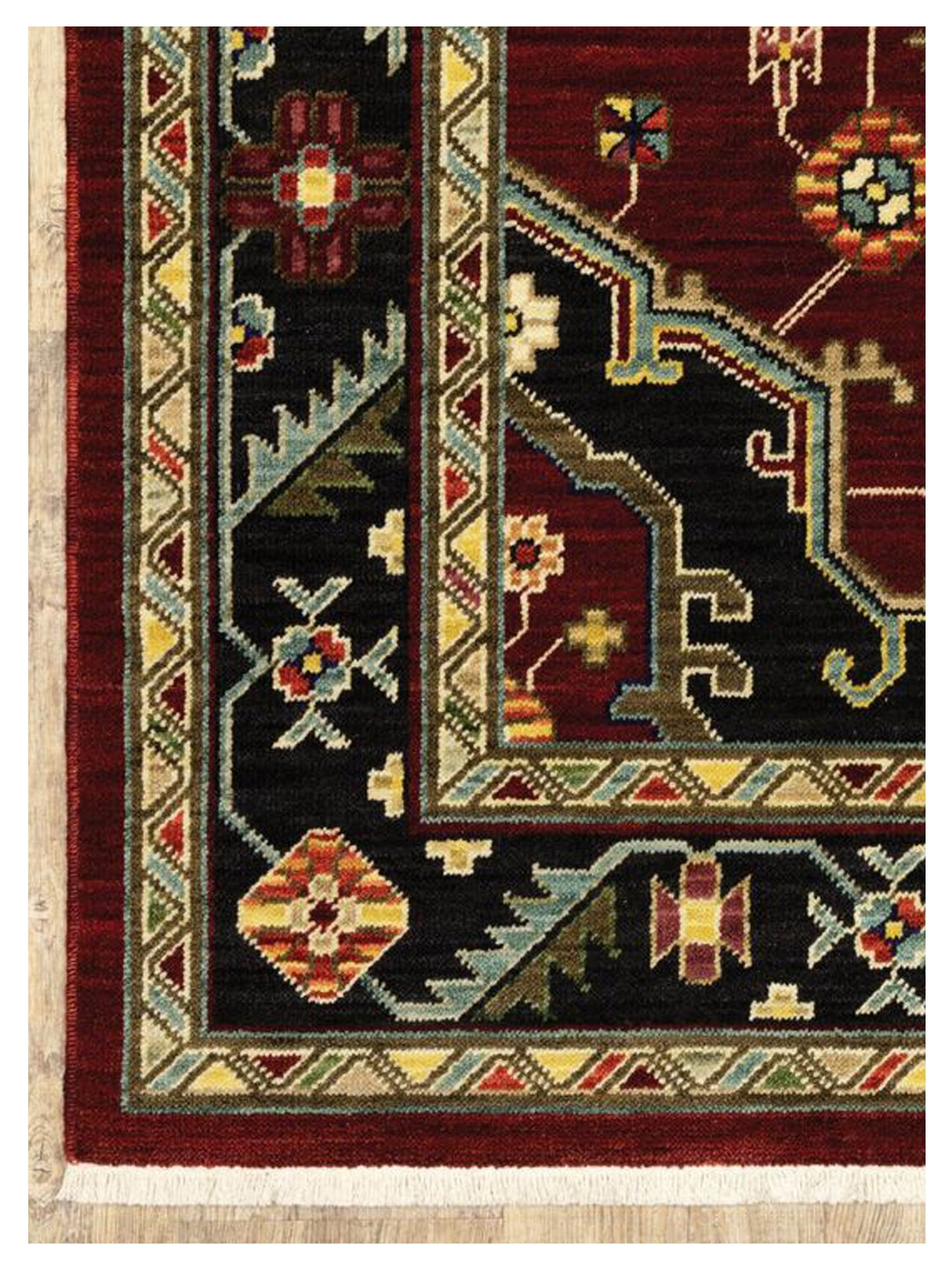 Oriental Weavers LILIHAN 092R6 Red Black Traditional Machinemade Rug