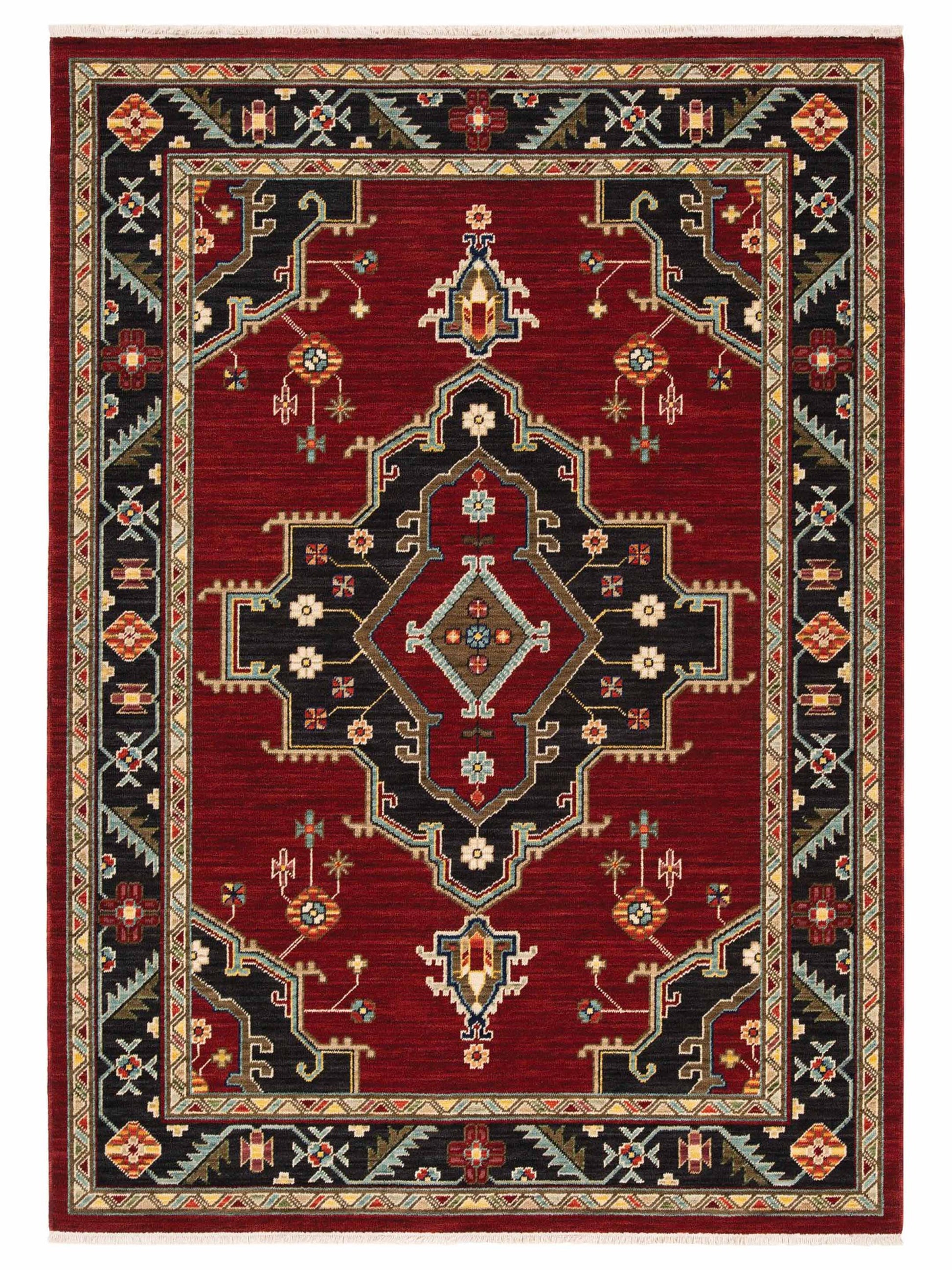 Oriental Weavers LILIHAN 092R6 Red Traditional Machinemade Rug