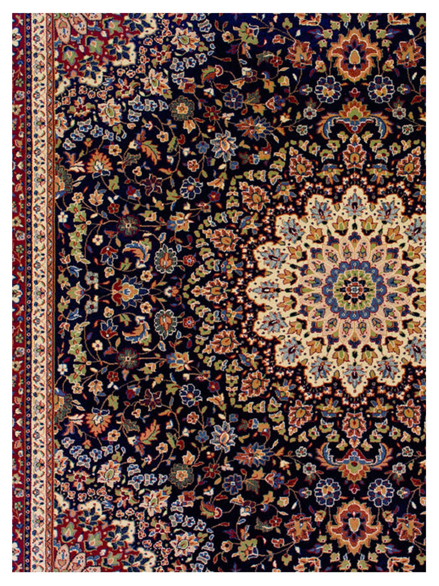 Oriental Weavers ARIANA 095B3 Blue Red Traditional Machinemade Rug