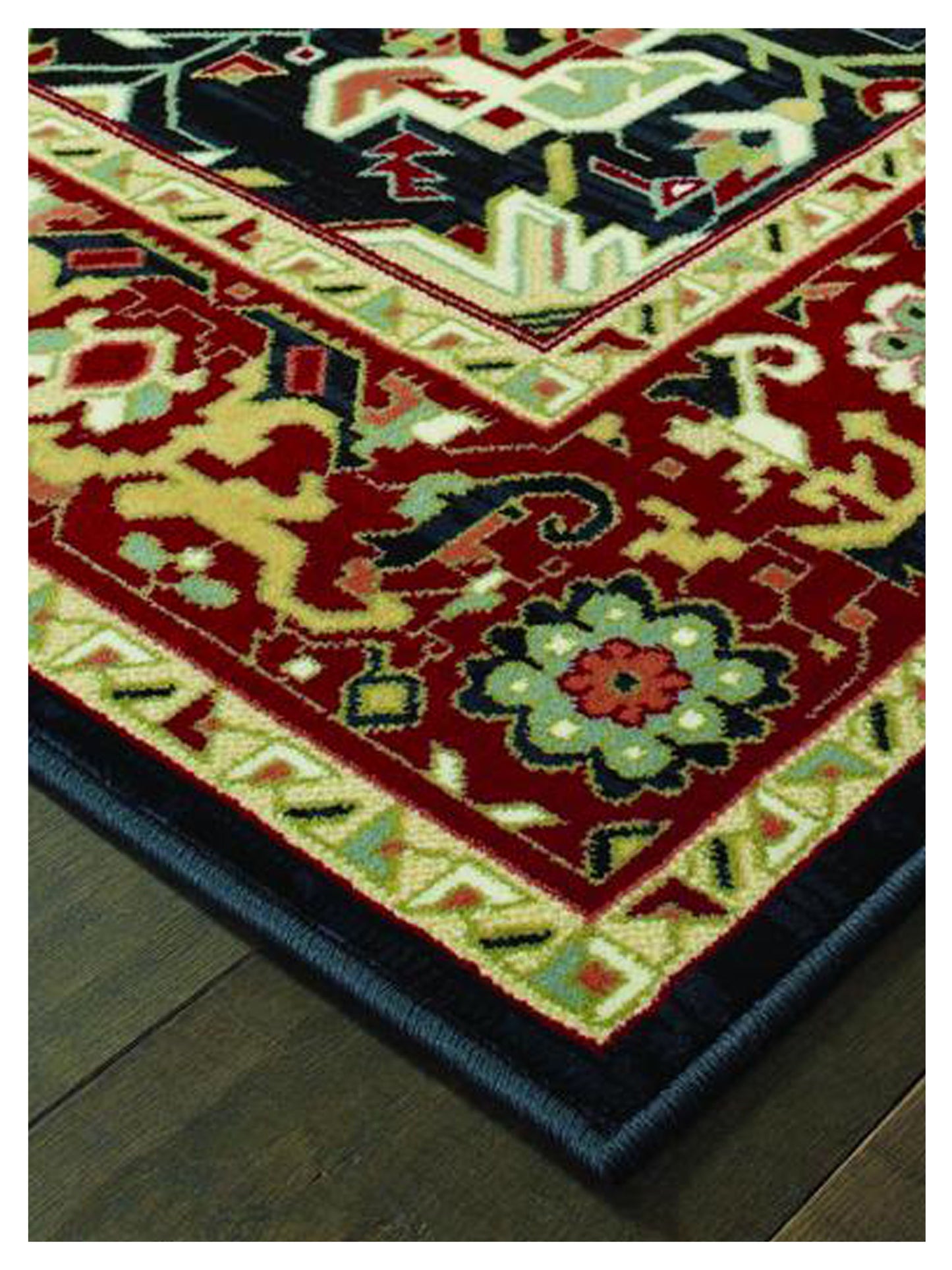 Oriental Weavers KASHAN 096W1 Red Ivory Traditional Machinemade Rug