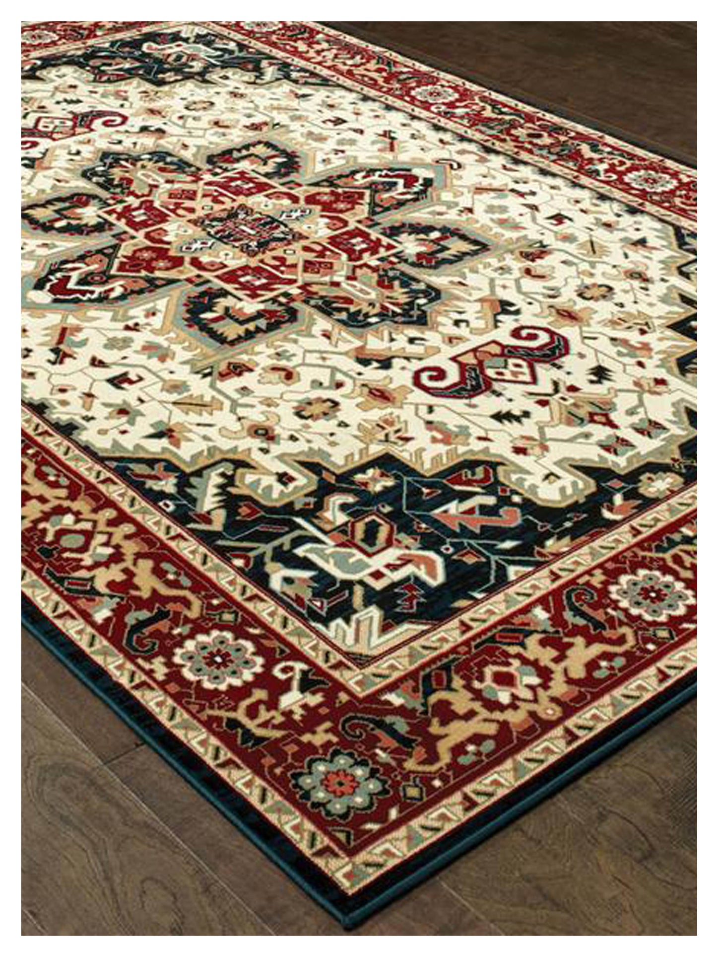 Oriental Weavers KASHAN 096W1 Red Ivory Traditional Machinemade Rug