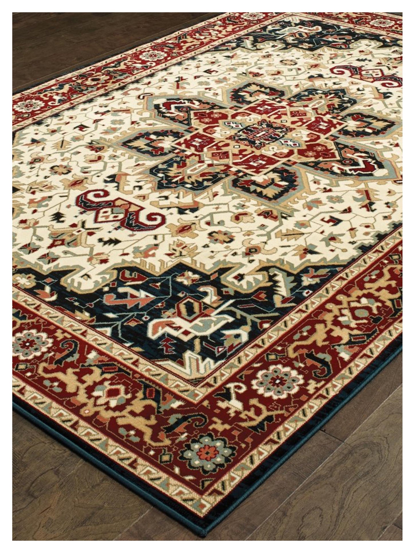 Oriental Weavers KASHAN 096W1 Red Ivory Traditional Machinemade Rug