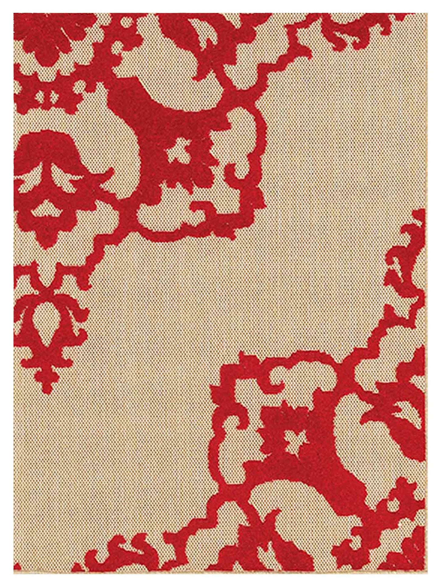 Oriental Weavers CAYMAN 097R9 Sand Red Outdoor Machinemade Rug