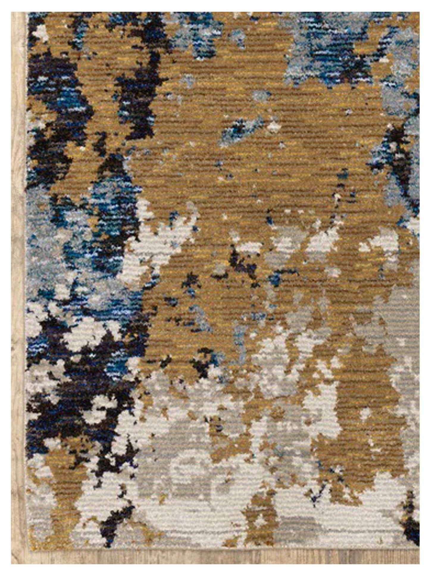 Oriental Weavers EVOLUTION 0980A Blue Gold Contemporary Machinemade Rug