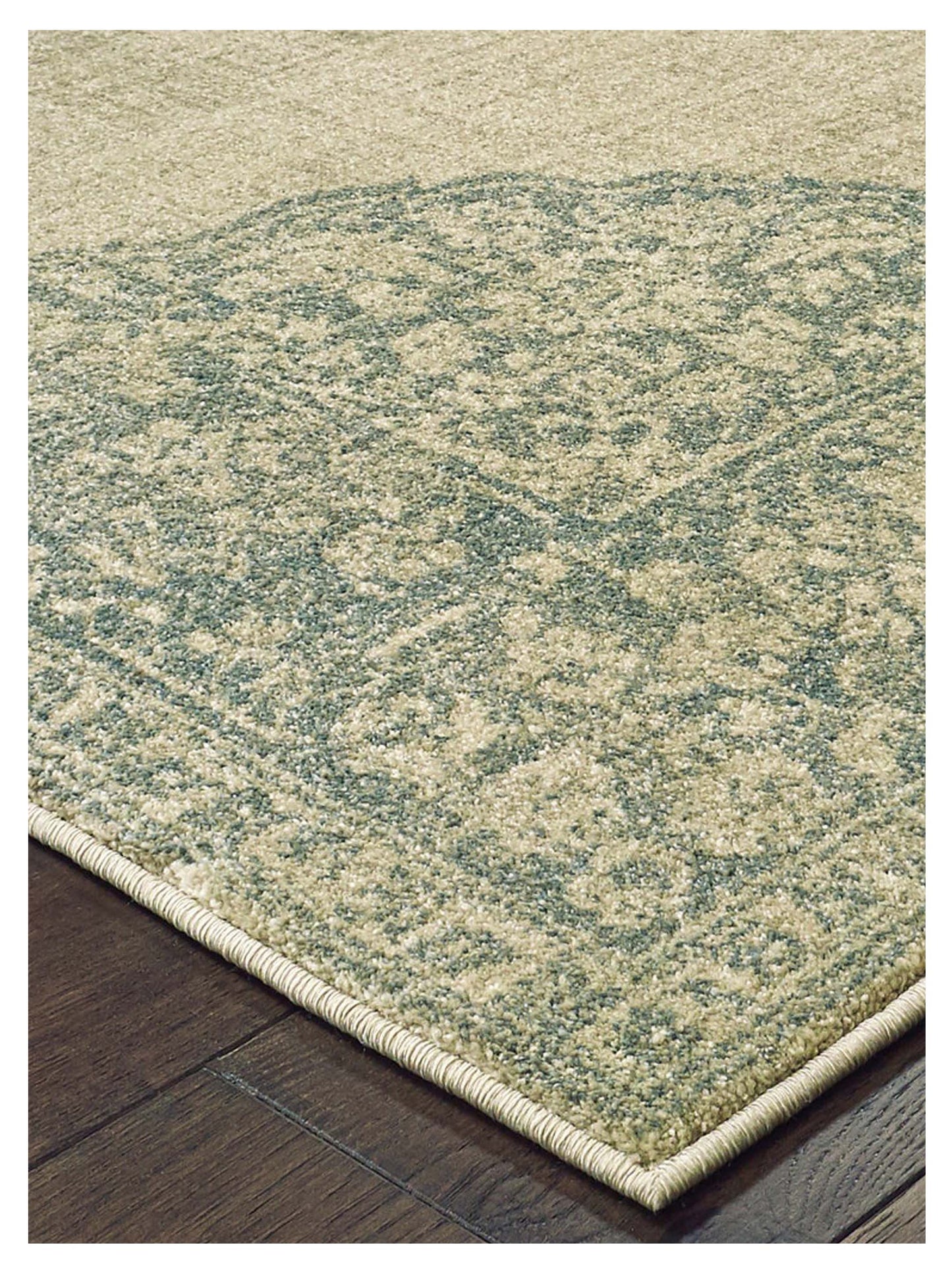 Oriental Weavers RALEIGH 099J5 Ivory Blue Casual Machinemade Rug