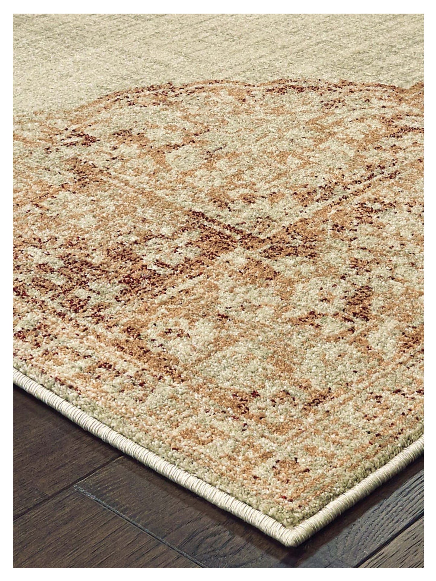 Oriental Weavers RALEIGH 099W5 Ivory Pink Casual Machinemade Rug