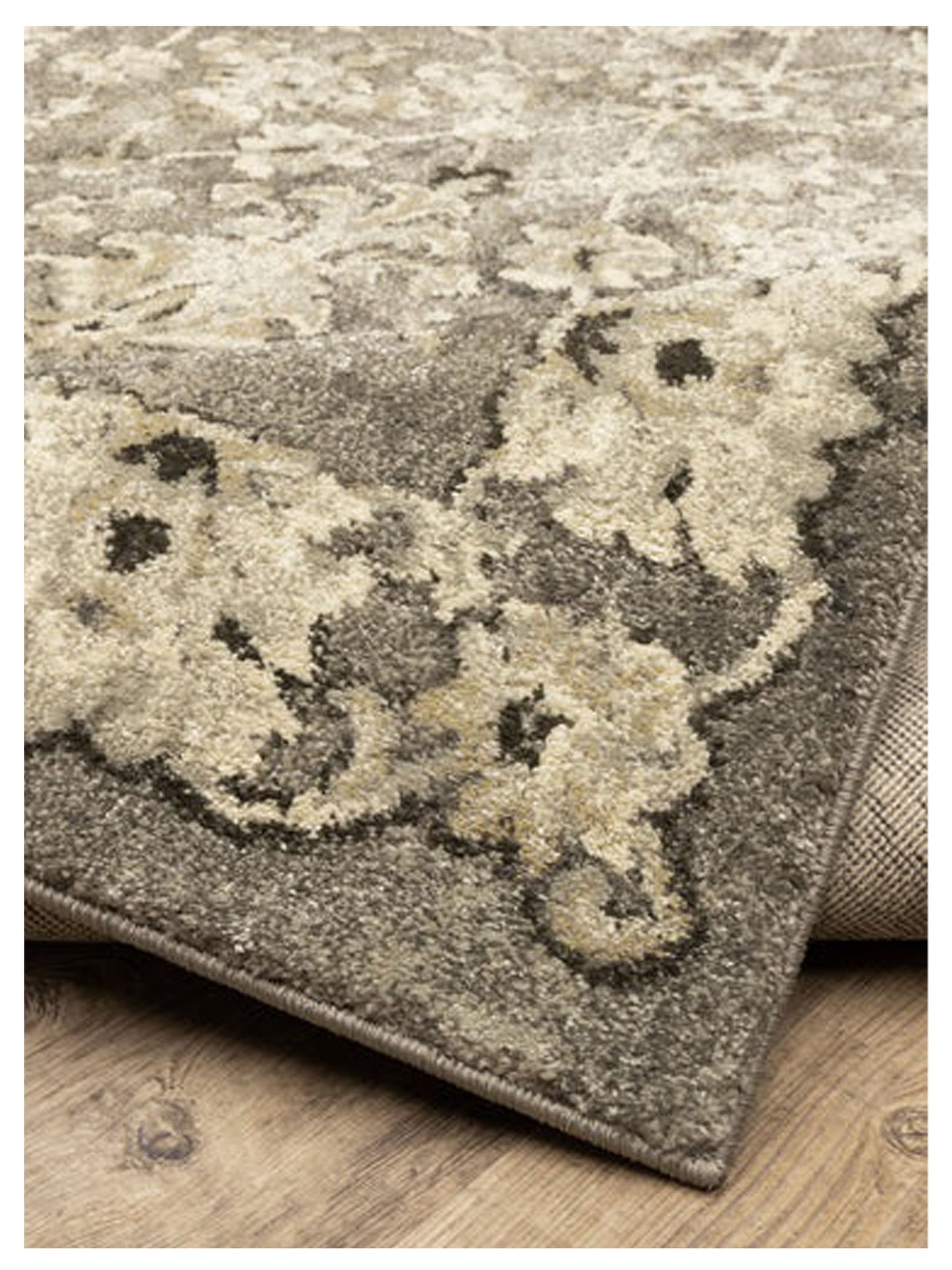 Oriental Weavers FLORENCE 1002E Grey Beige Casual Machinemade Rug