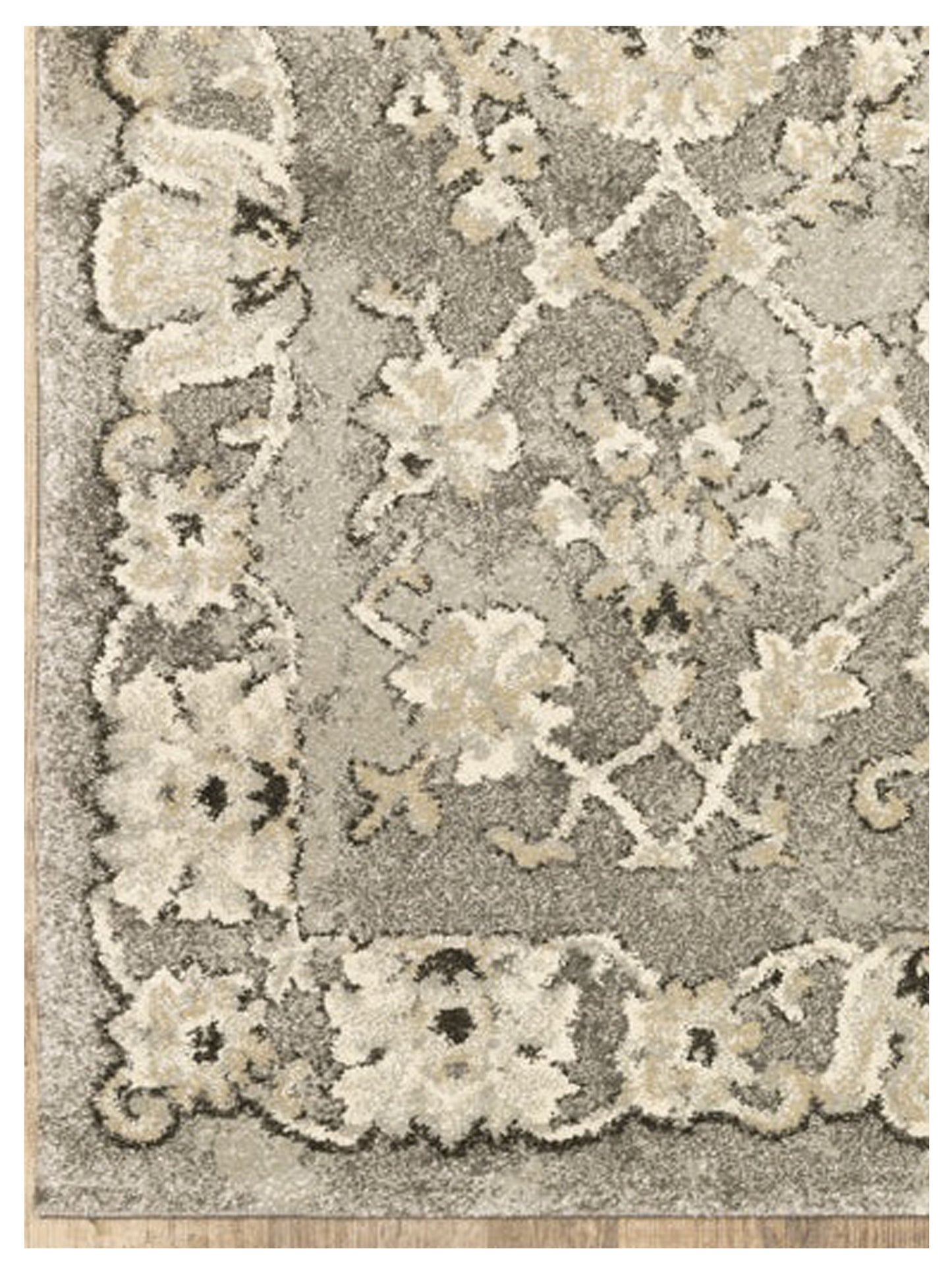 Oriental Weavers FLORENCE 1002E Grey Beige Casual Machinemade Rug