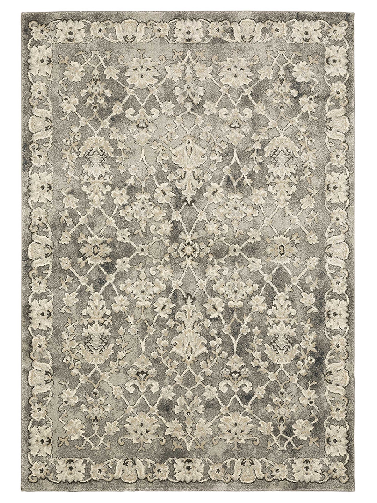 Oriental Weavers FLORENCE 1002E Grey Casual Machinemade Rug