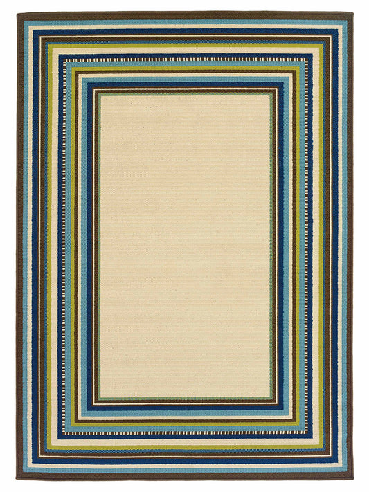 Oriental Weavers CASPIAN 1003X Ivory Outdoor Machinemade Rug