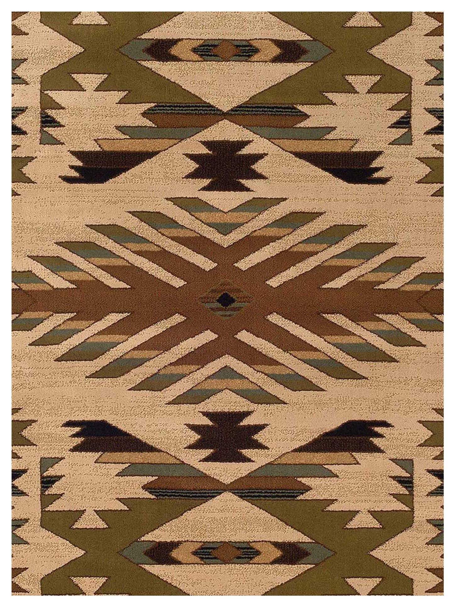 Oriental Weavers Hudson 1072A Ivory Green Casual Loom Rug