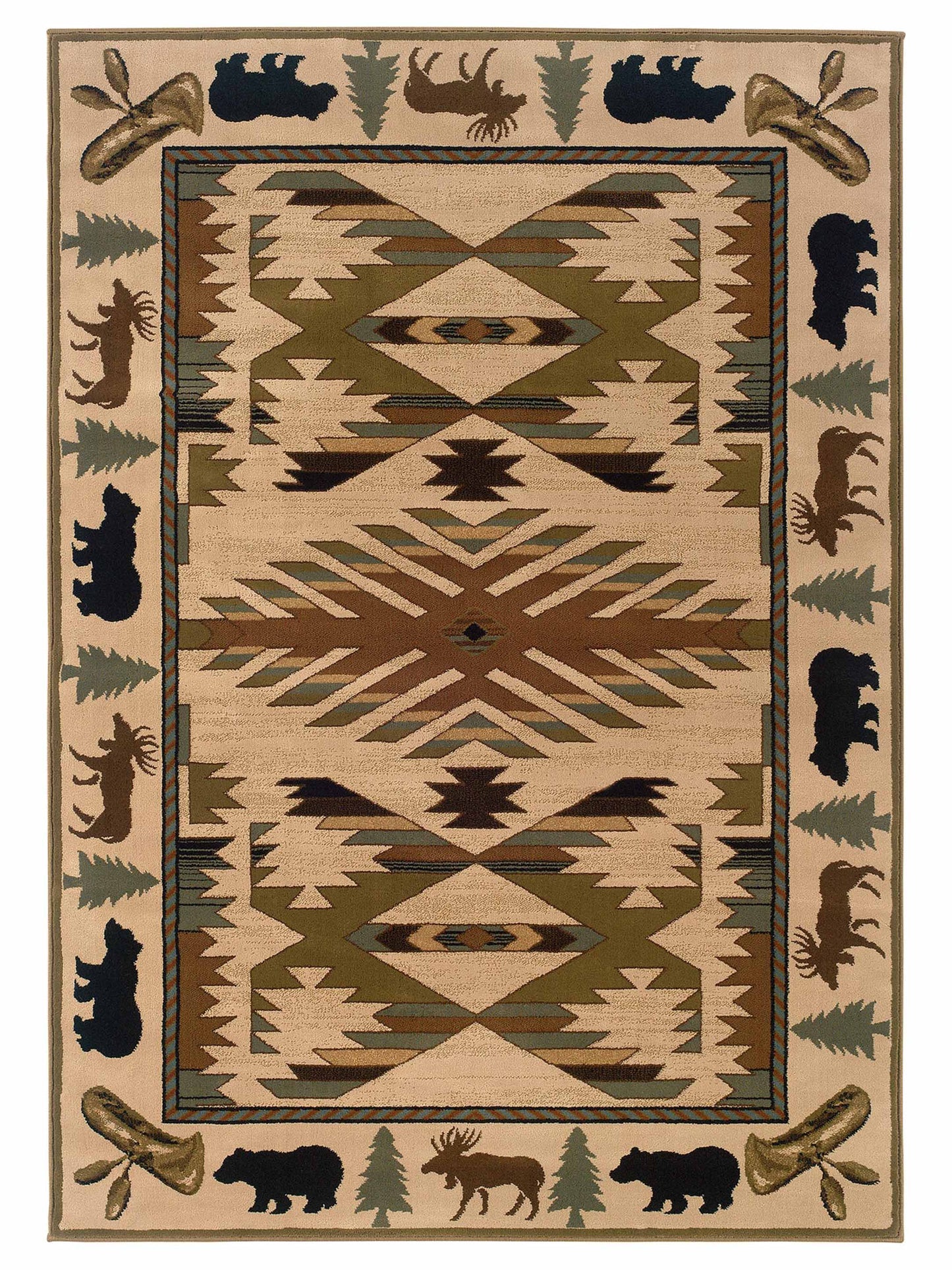 Oriental Weavers Hudson 1072A Ivory Casual Loom Rug