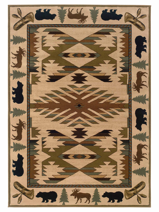 Oriental Weavers Hudson 1072A Ivory Casual Loom Rug