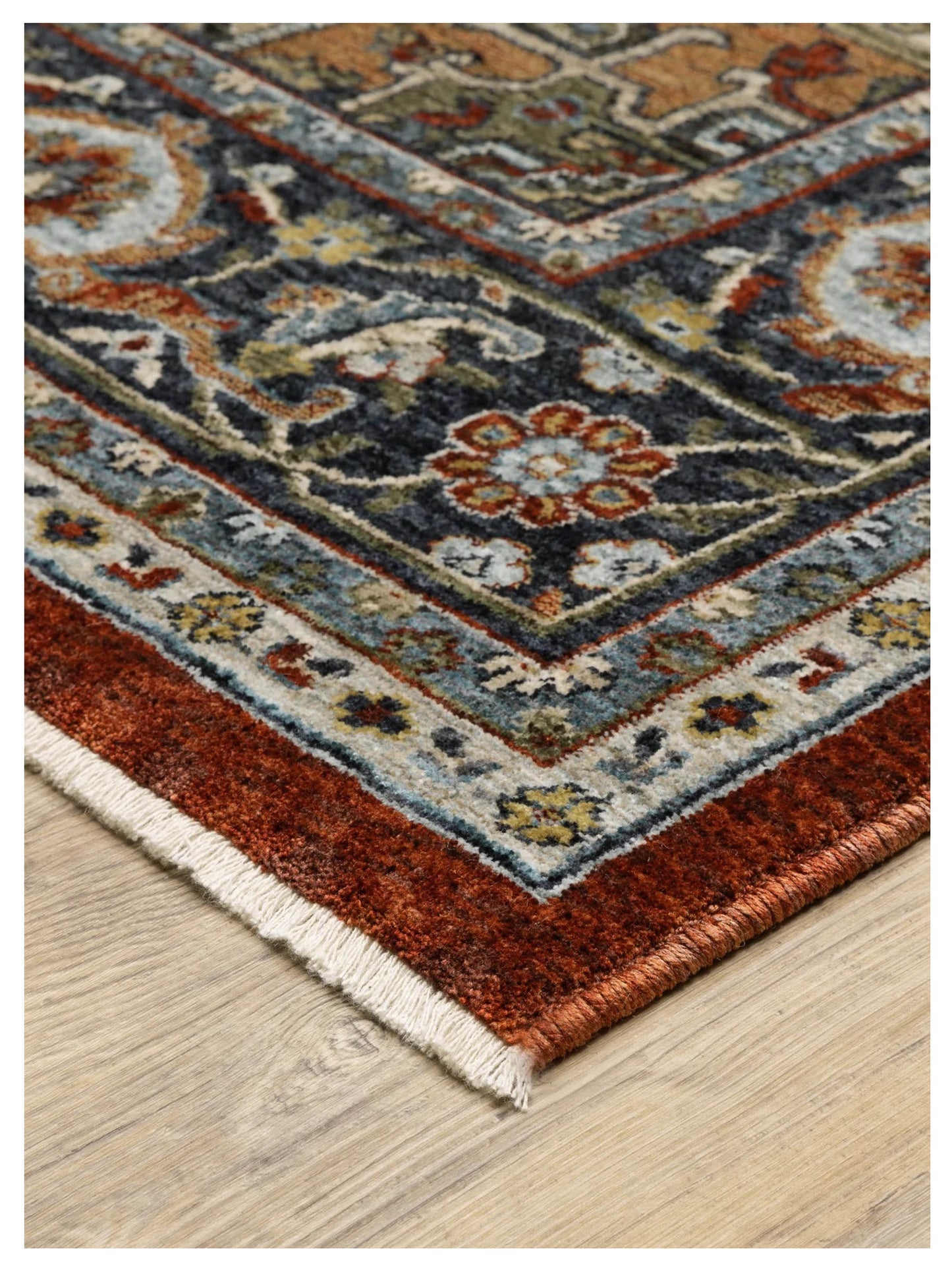 Oriental Weavers ABERDEEN 1144R Red Blue Traditional Machinemade Rug