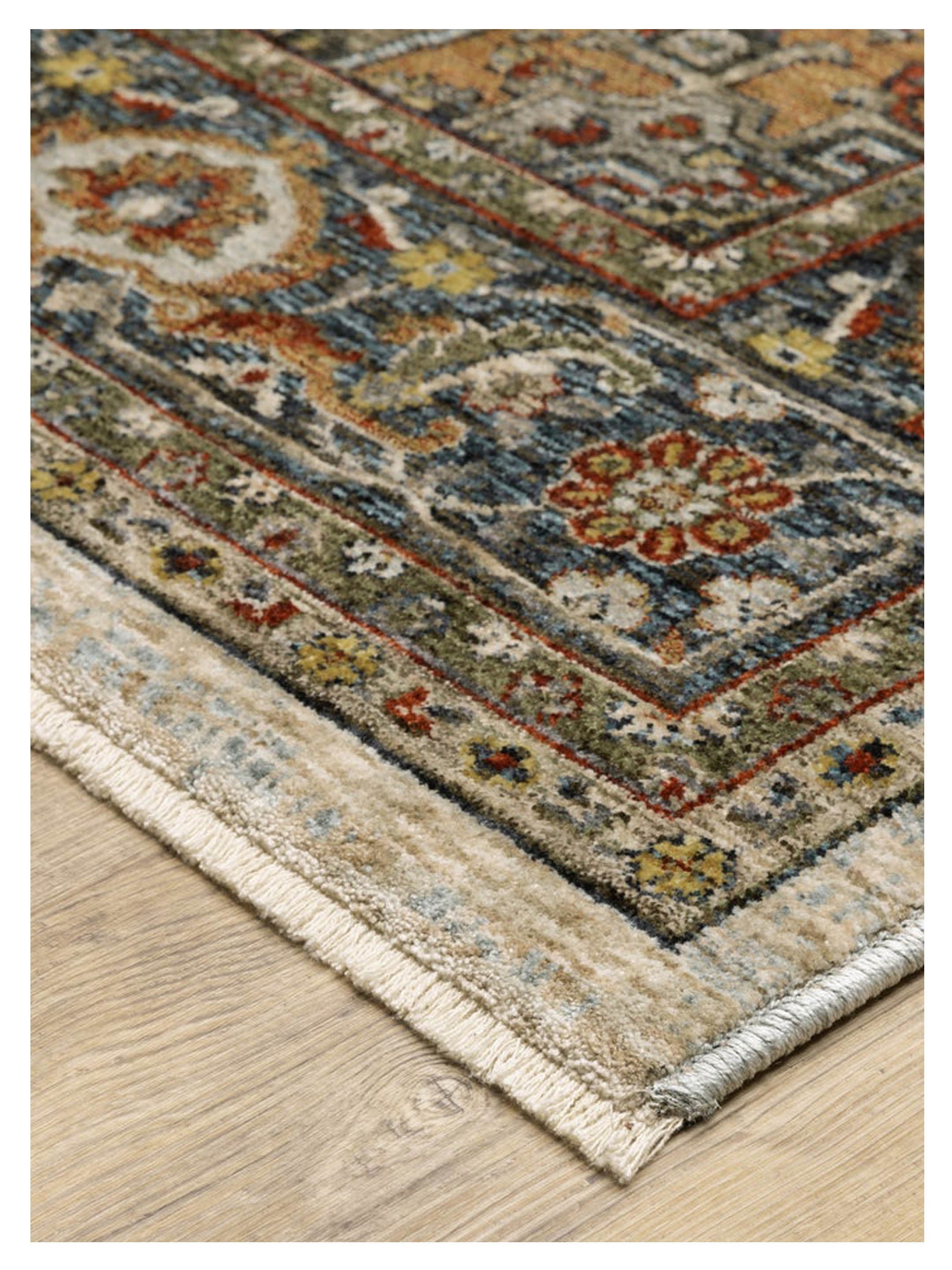 Oriental Weavers ABERDEEN 1144W Ivory Blue Traditional Machinemade ...