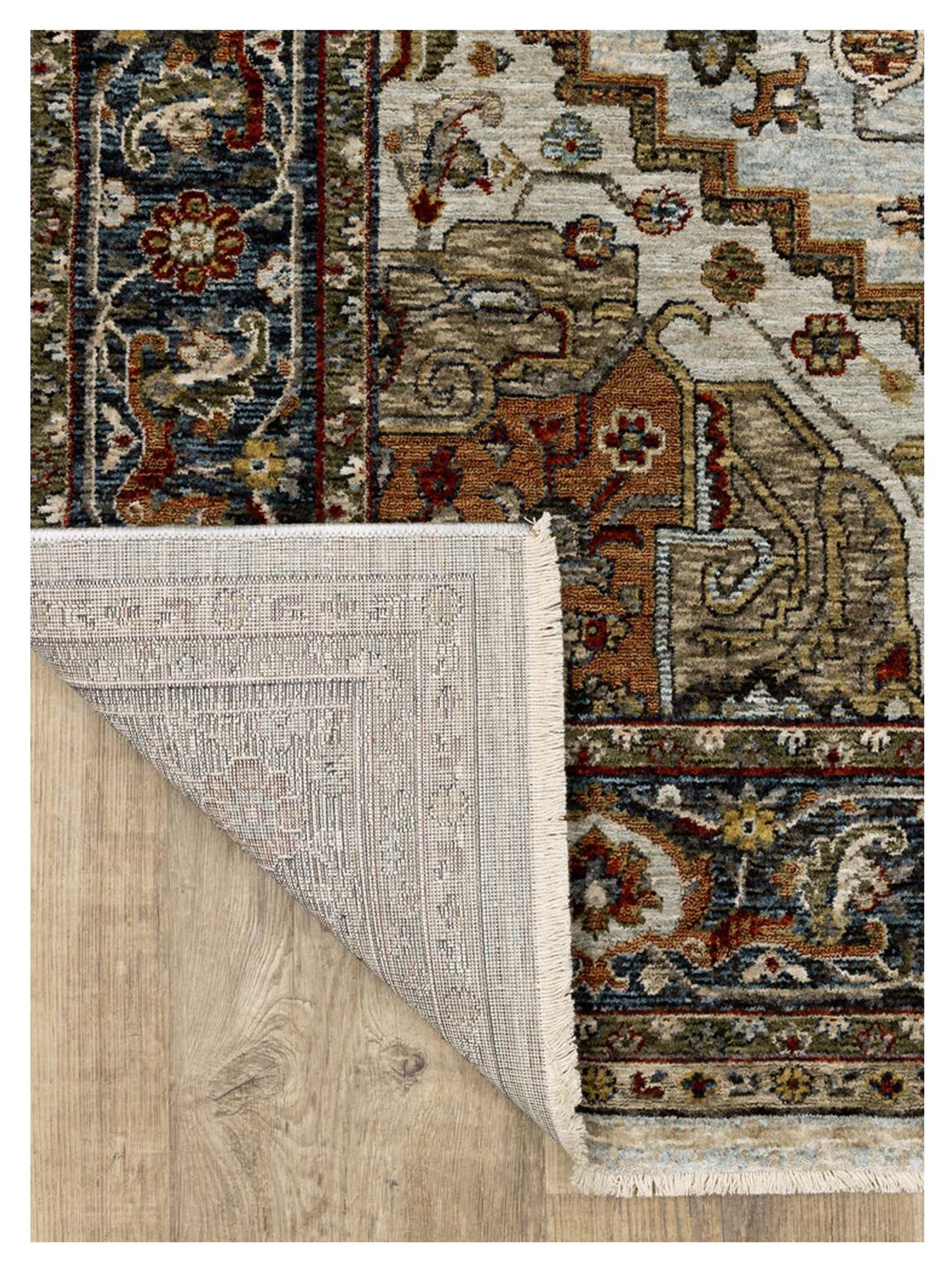 Oriental Weavers ABERDEEN 1144W Ivory Blue Traditional Machinemade Rug