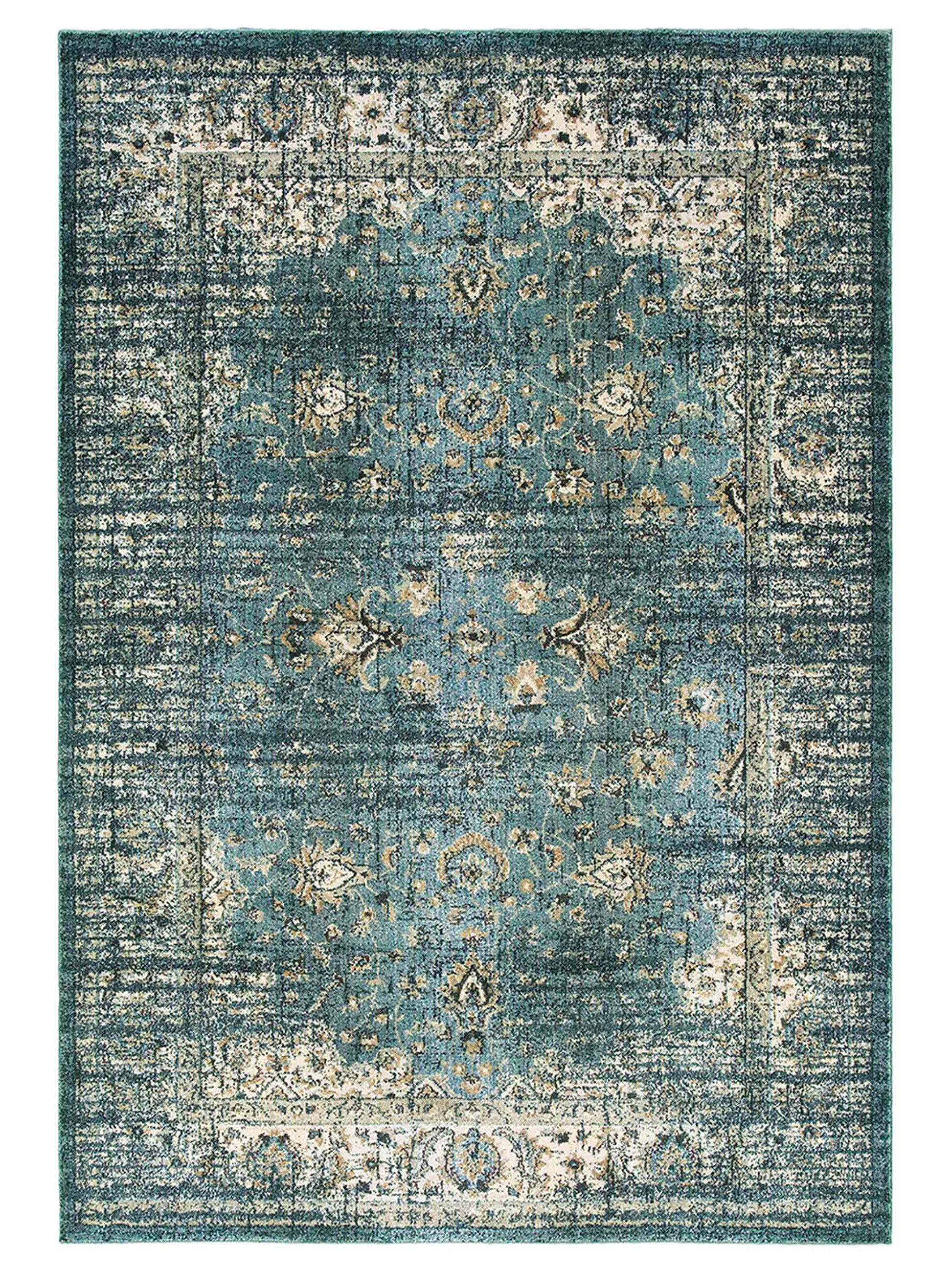 Oriental Weavers EMPIRE 114L4 Blue Traditional Machinemade Rug