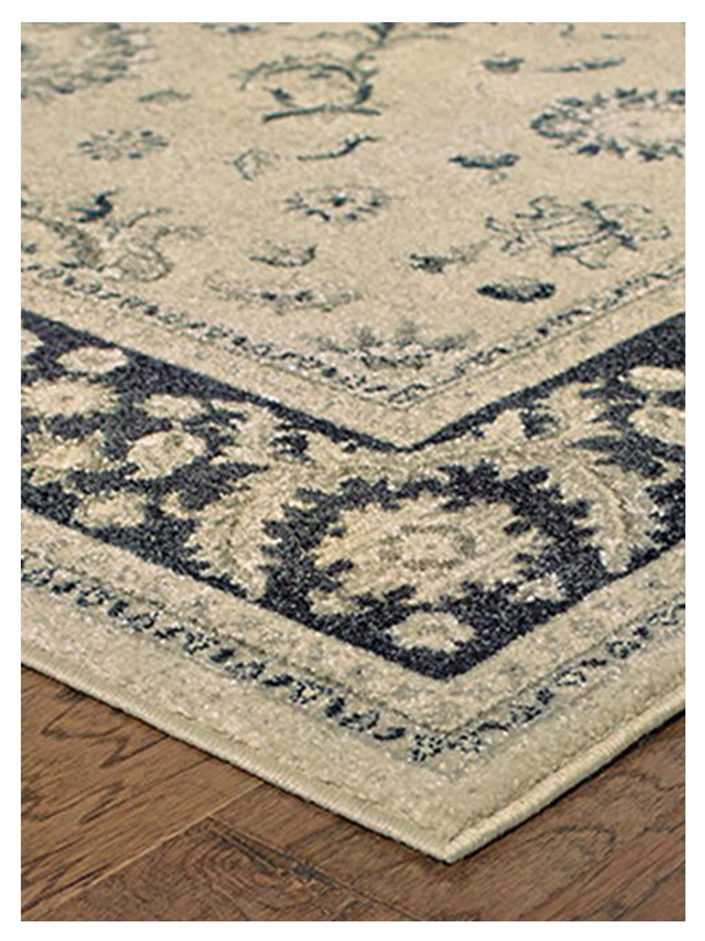 Oriental Weavers Richmond 117W3 Ivory Charcoal Traditional Woven Rug