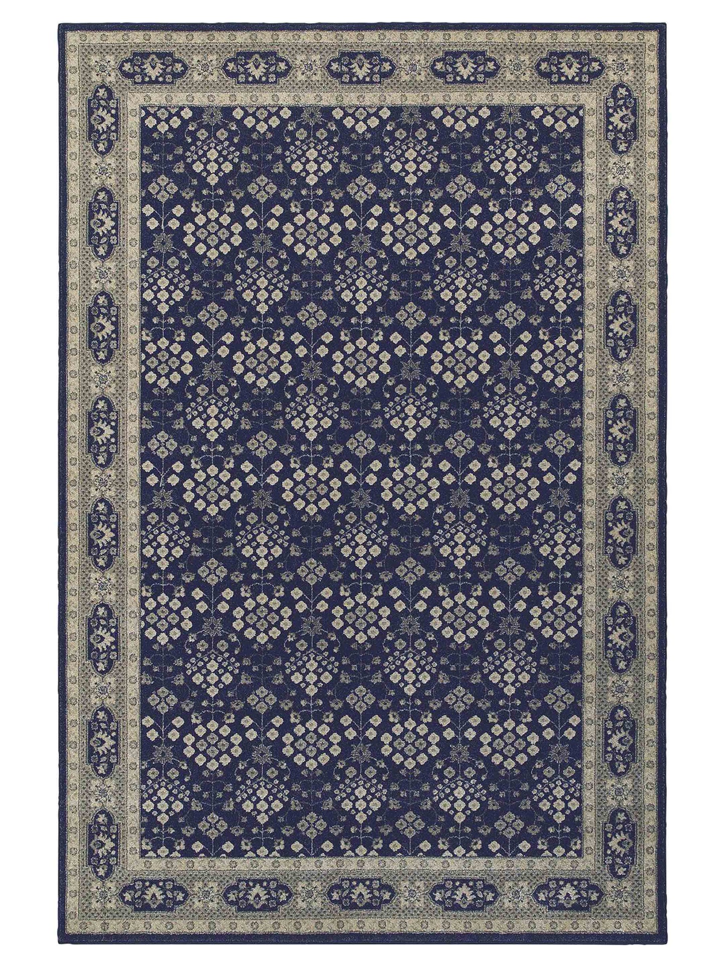 Oriental Weavers Richmond 119B3 Navy Traditional Woven Rug