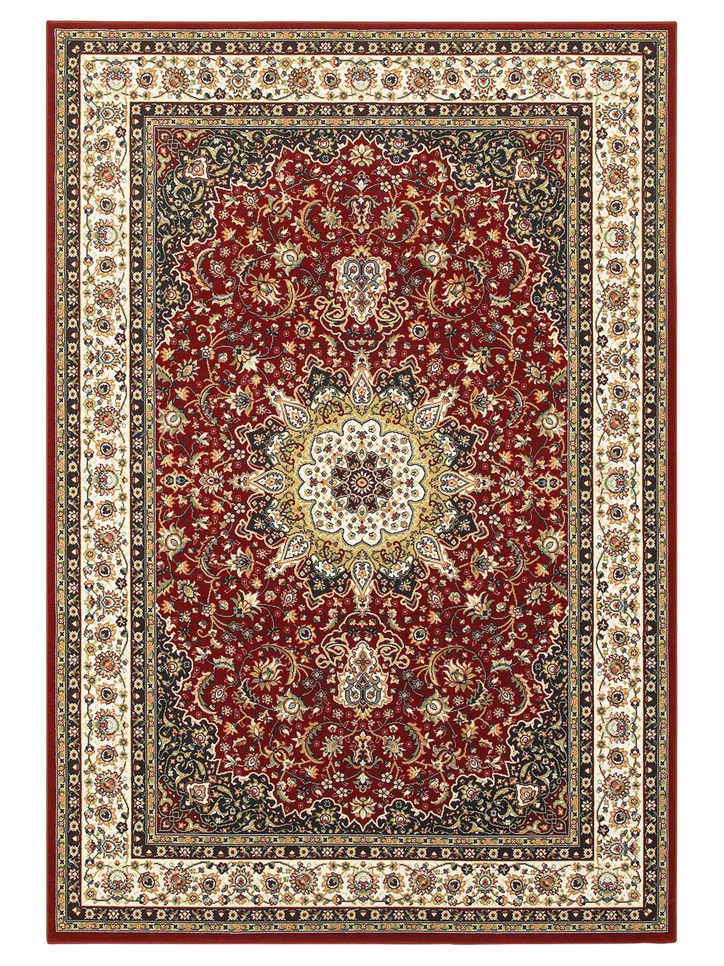 Oriental Weavers KASHAN 119N1 Red Traditional Machinemade Rug