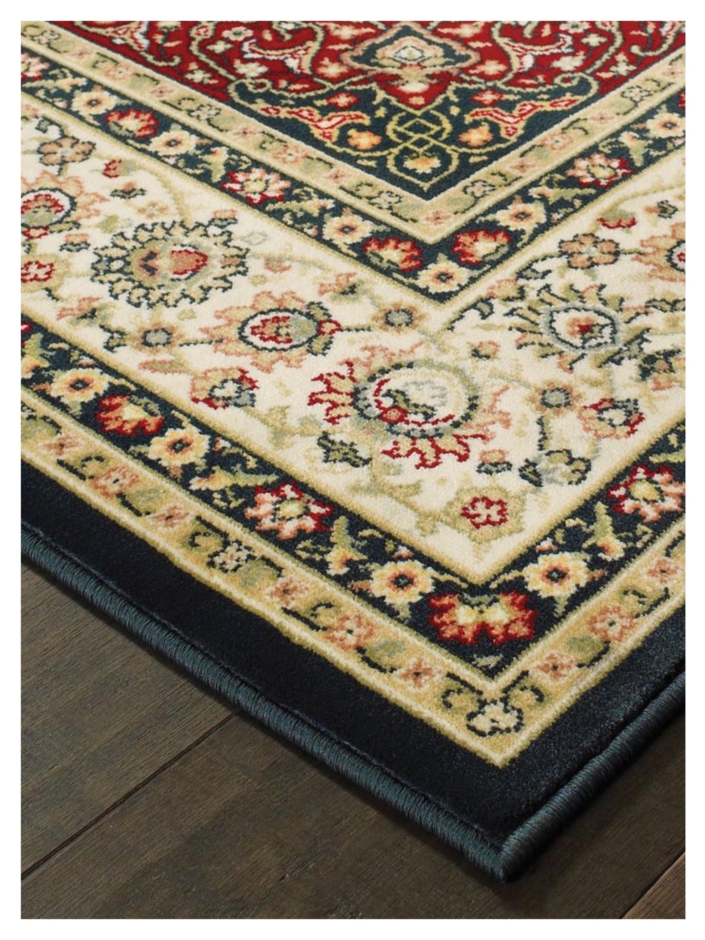 Oriental Weavers KASHAN 119U1 Navy Ivory Traditional Machinemade Rug