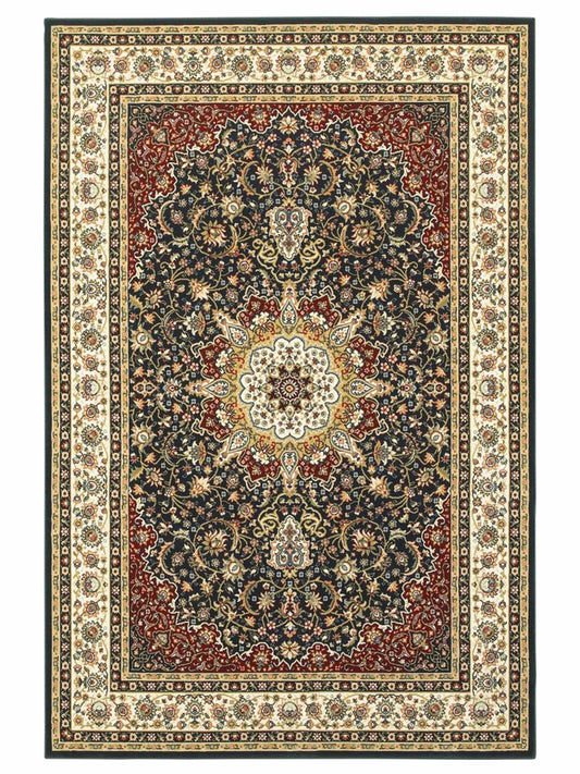 Oriental Weavers KASHAN 119U1 Navy Traditional Machinemade Rug