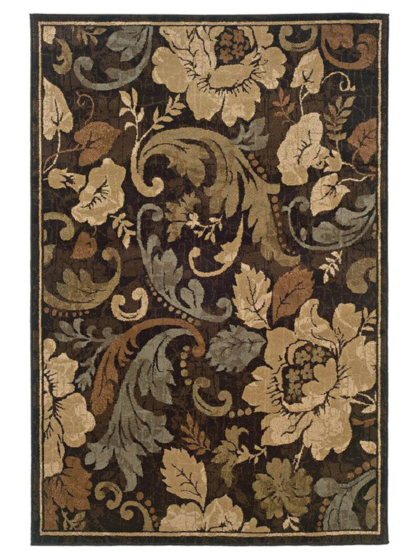 Oriental Weavers HUNTINGTON 1279E Brown Casual Machinemade Rug