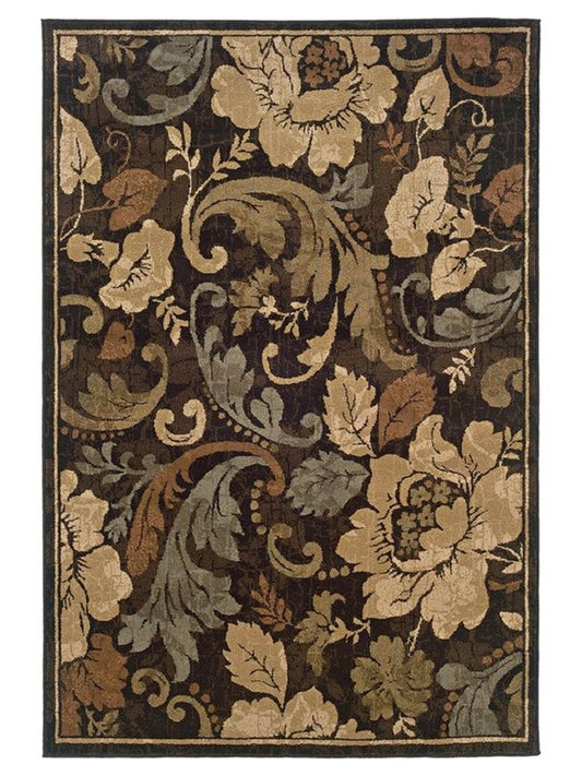 Oriental Weavers HUNTINGTON 1279E Brown Casual Machinemade Rug