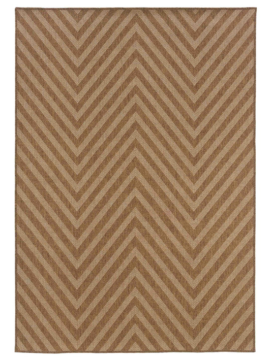 Oriental Weavers KARAVIA 1330X Tan Outdoor Machinemade Rug