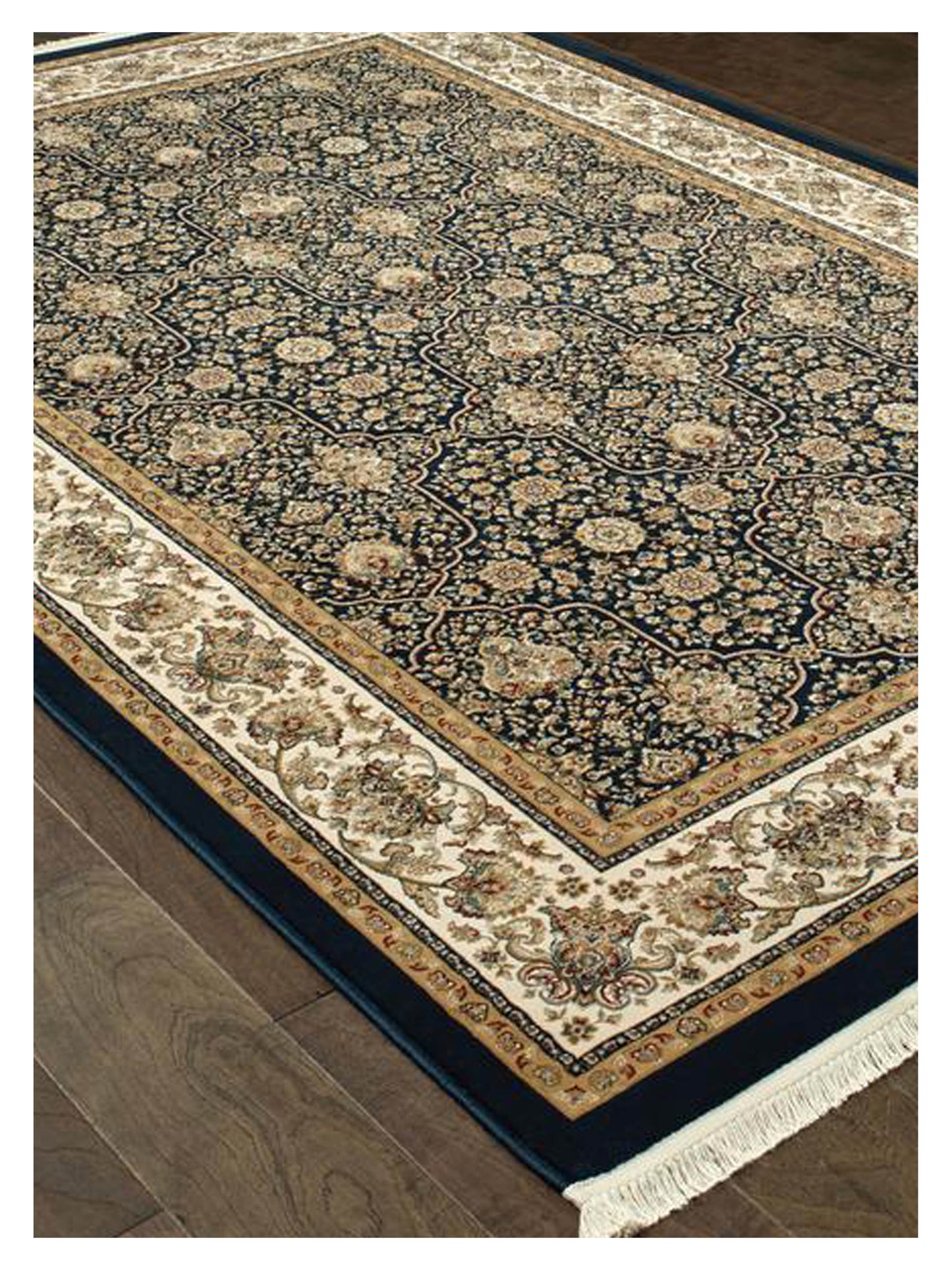 Oriental Weavers MASTERPIECE 1331B Navy Ivory Traditional Machinemade Rug