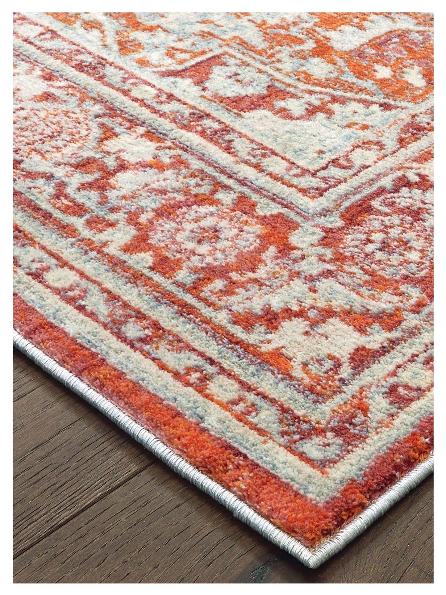 Oriental Weavers Pandora 1501U Grey Orange Casual Machinemade Rug