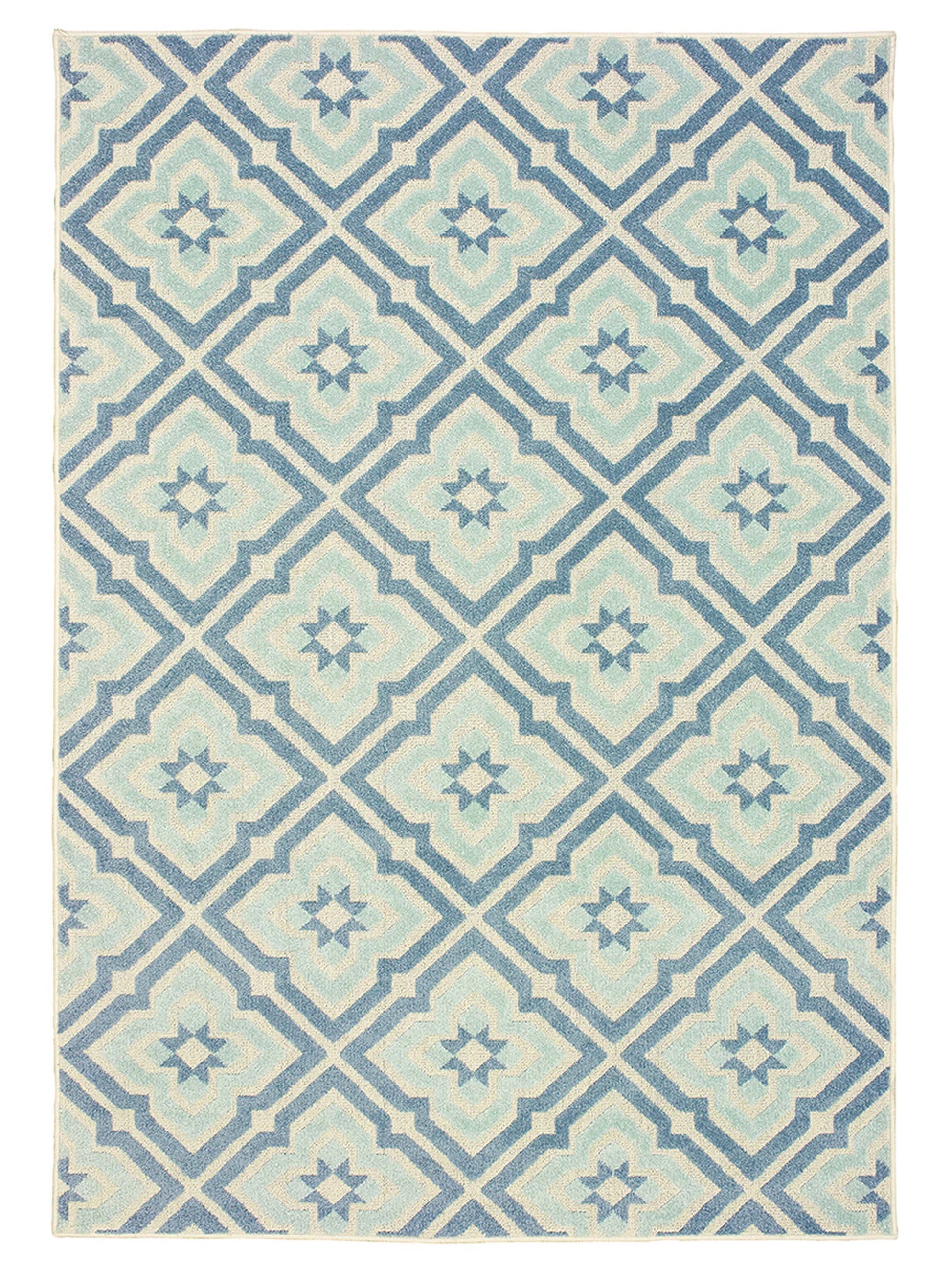 Oriental Weavers BARBADOS 1801H Blue Outdoor Machinemade Rug