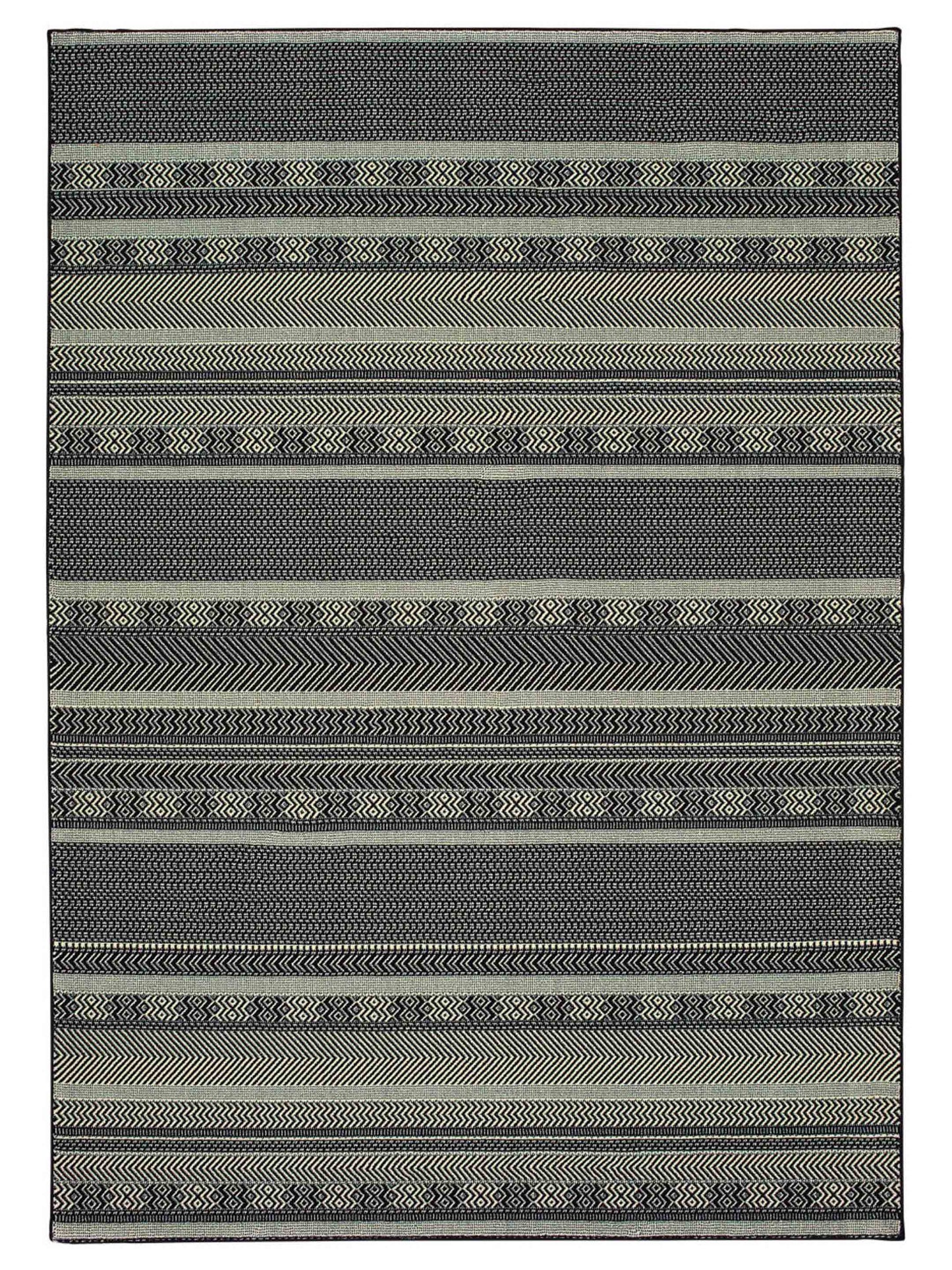 Oriental Weavers LUNA 1802K Black Casual Machinemade Rug