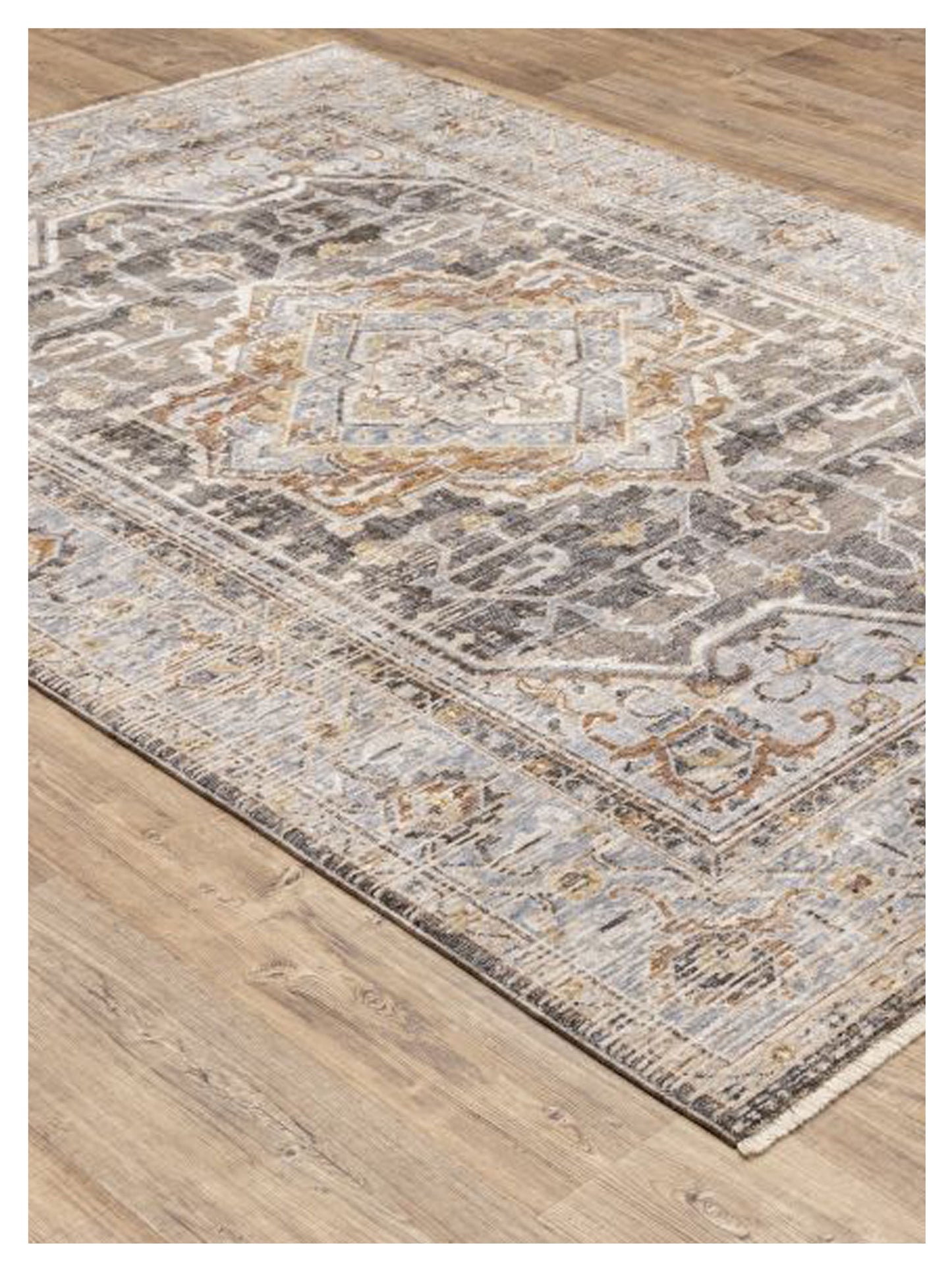 Oriental Weavers Maharaja 1803X Charcoal Blue Traditional Machinemade Rug