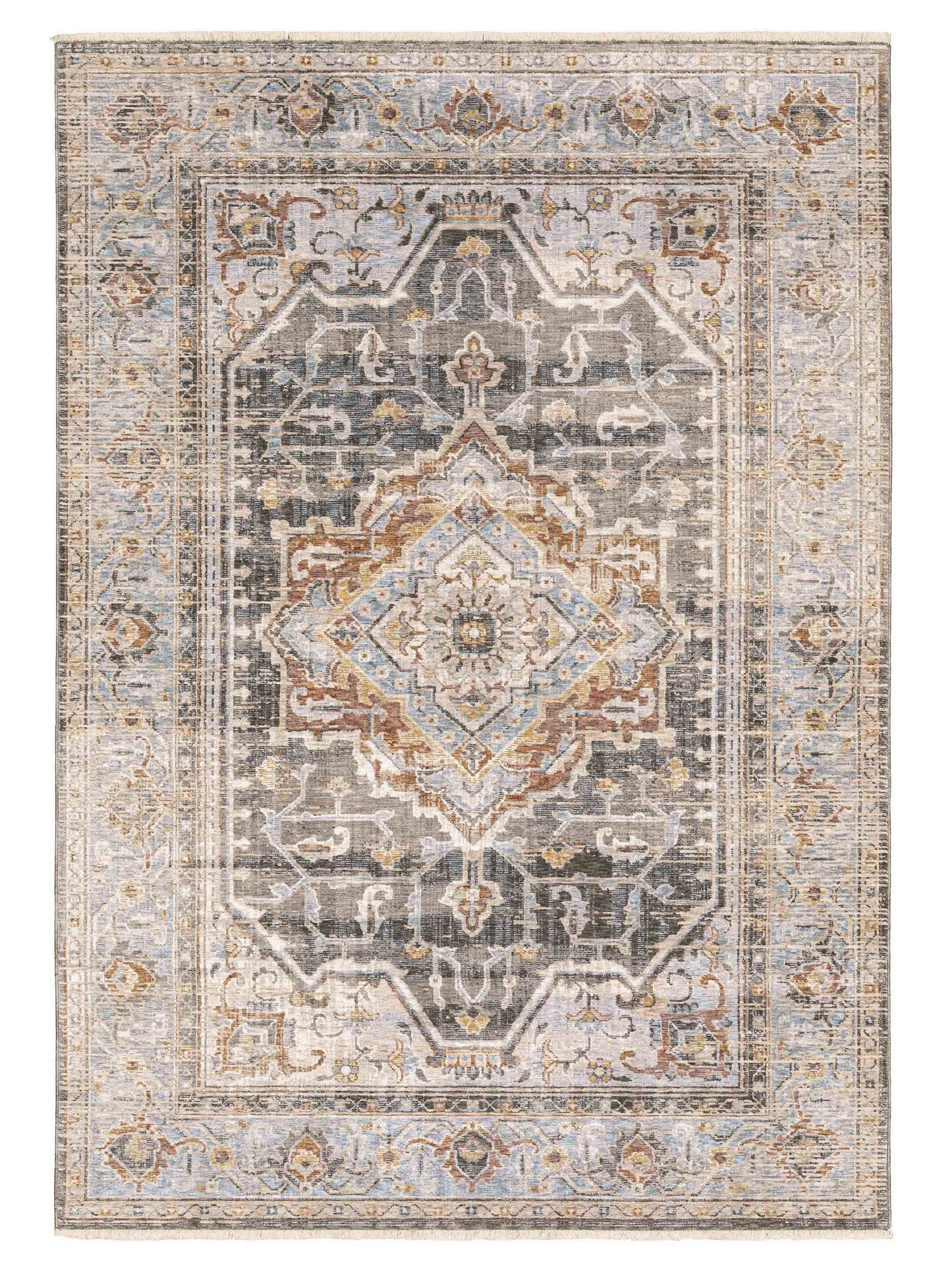 Oriental Weavers Maharaja 1803X Charcoal Traditional Machinemade Rug