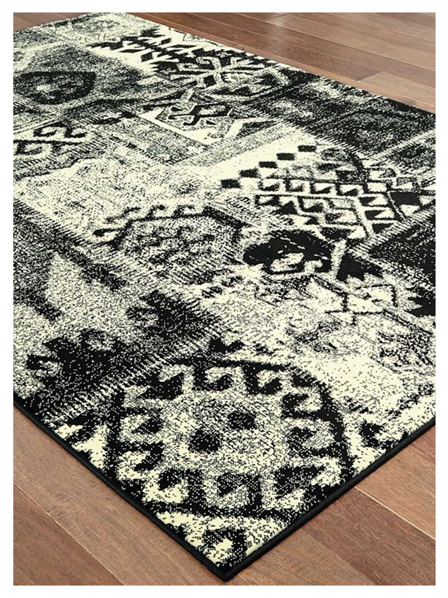 Oriental Weavers LUNA 1804K Black Ivory Casual Machinemade Rug