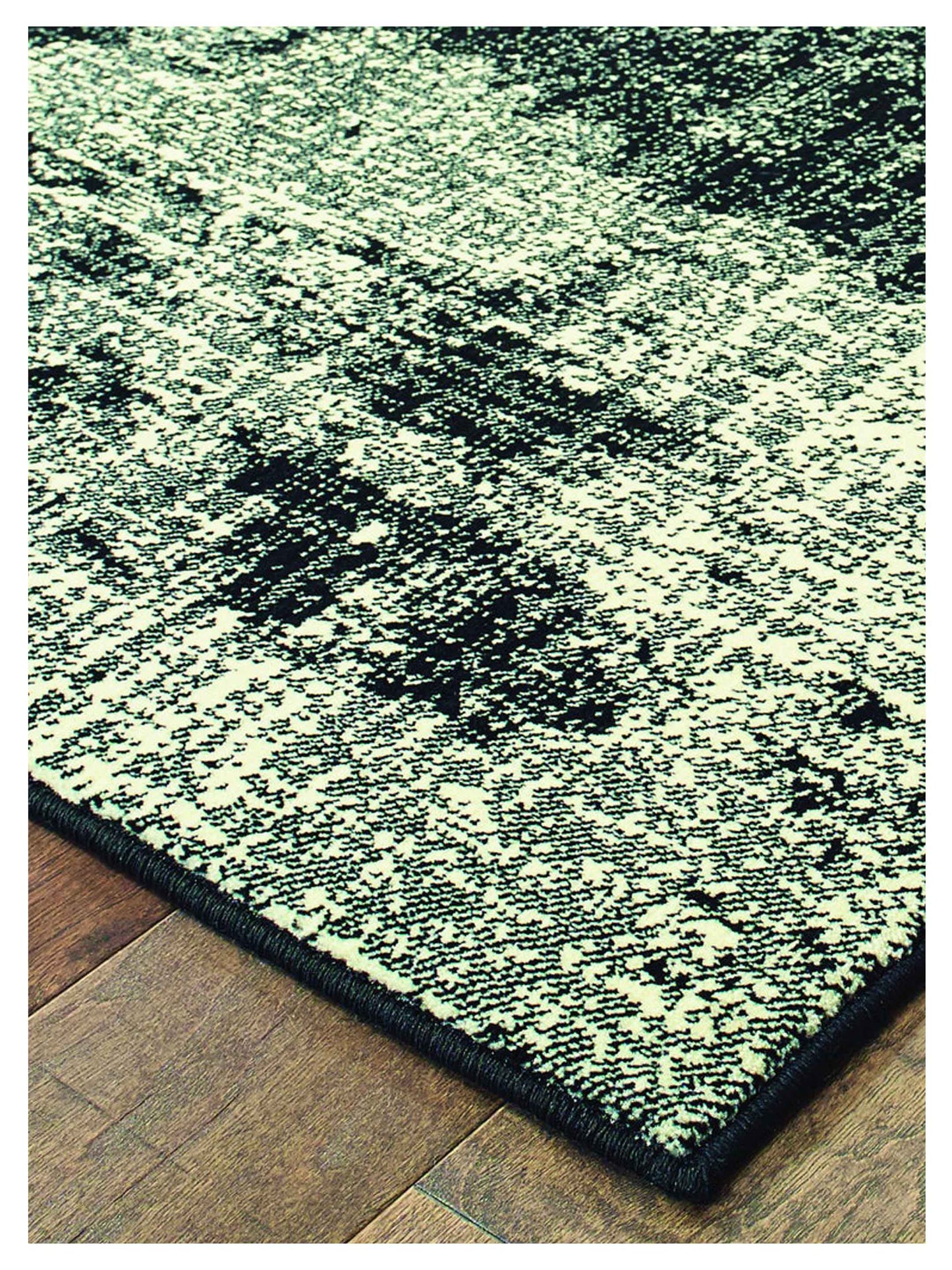 Oriental Weavers LUNA 1805K Black Ivory Contemporary Machinemade Rug